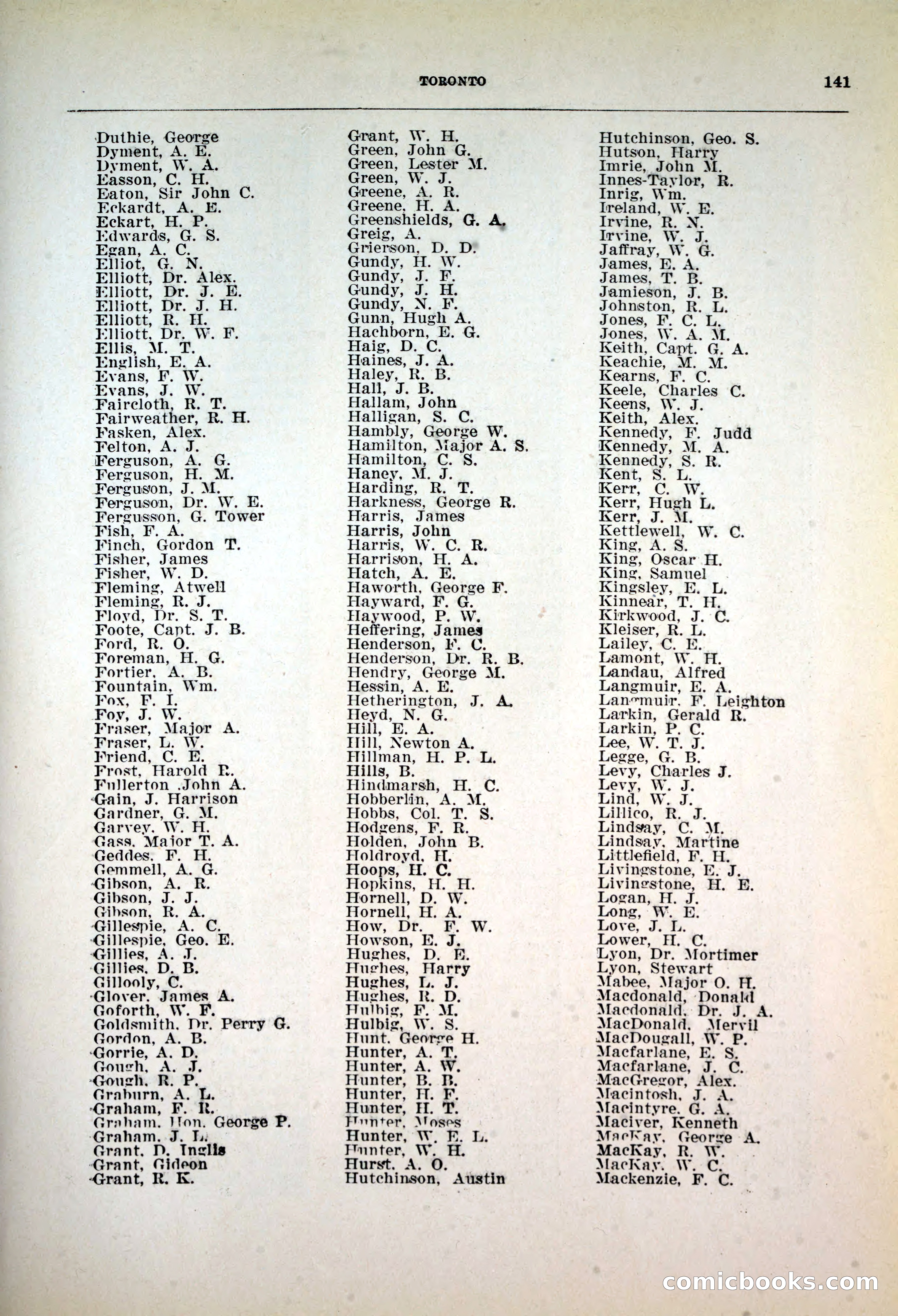 Dau's Blue Book, 1920 — page 141 of 172