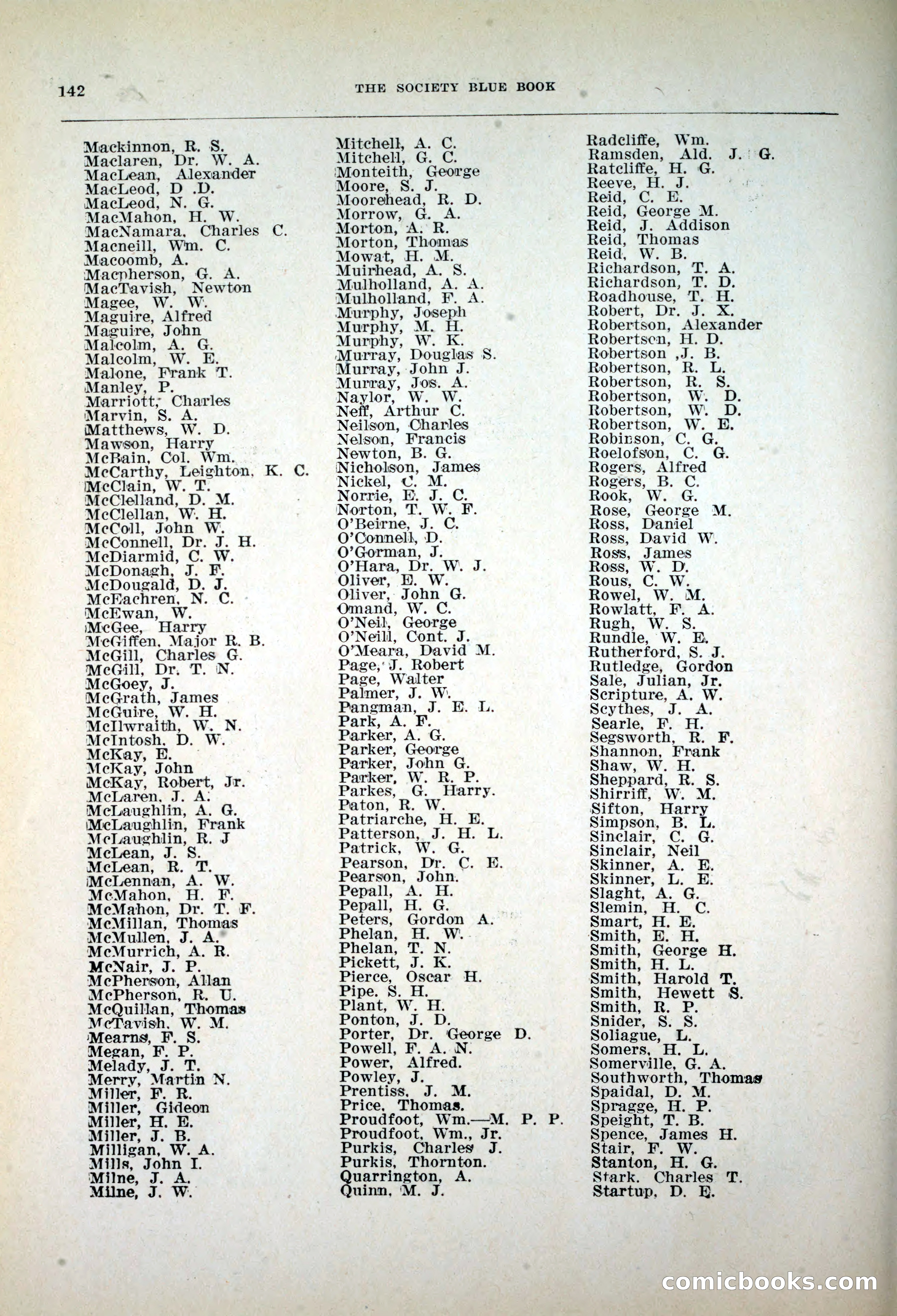 Dau's Blue Book, 1920 — page 142 of 172