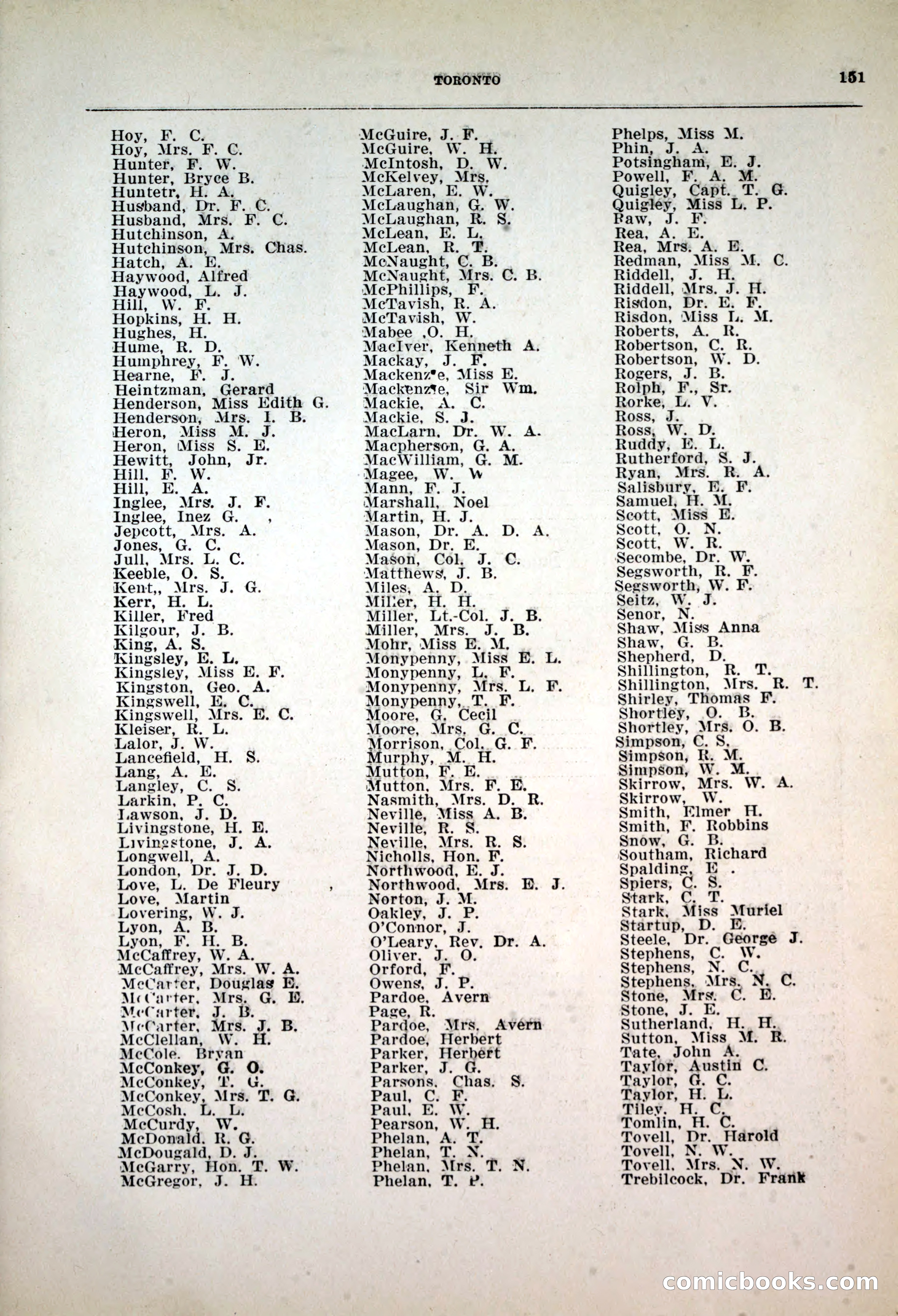 Dau's Blue Book, 1920 — page 151 of 172