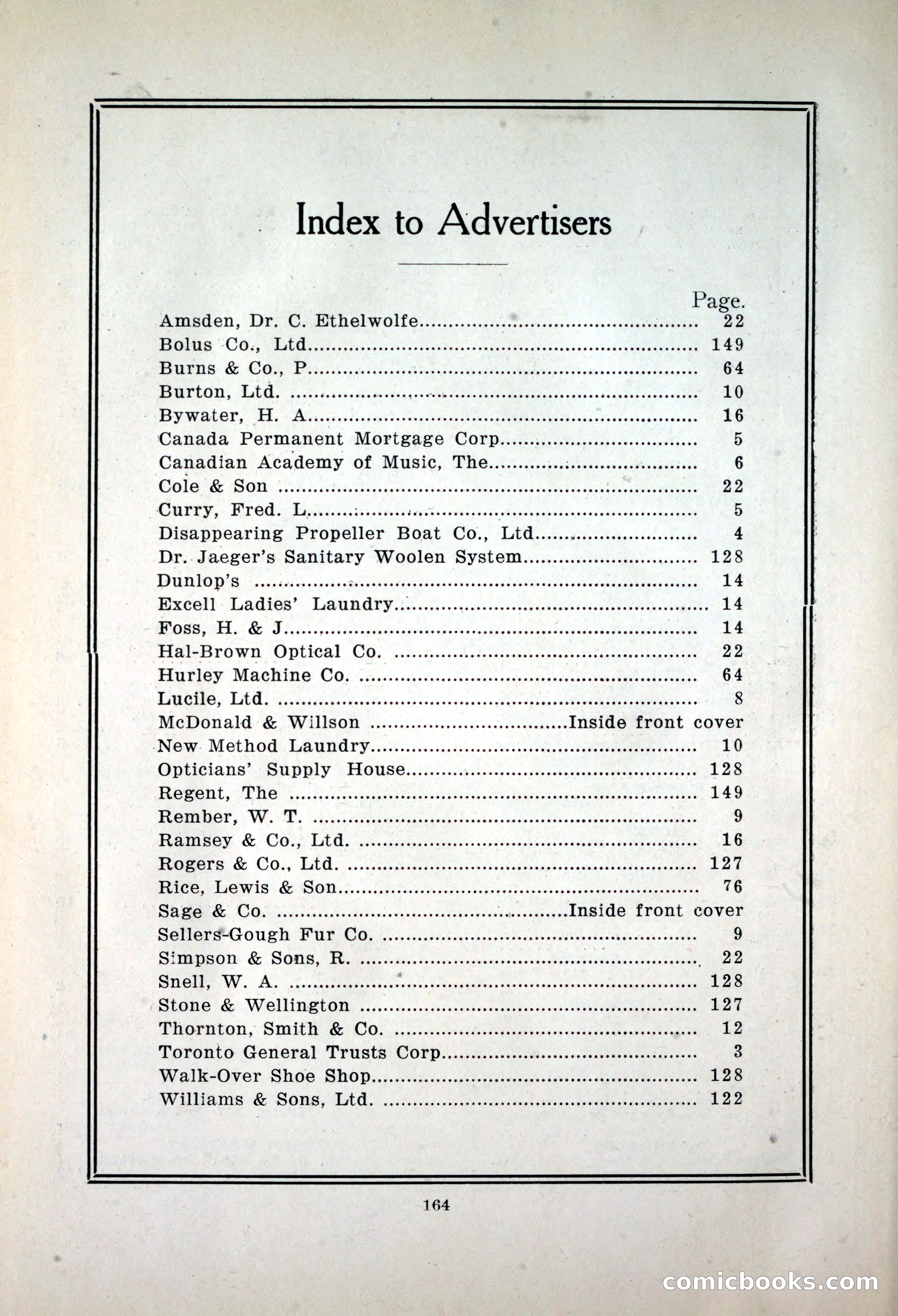 Dau's Blue Book, 1920 — page 164 of 172