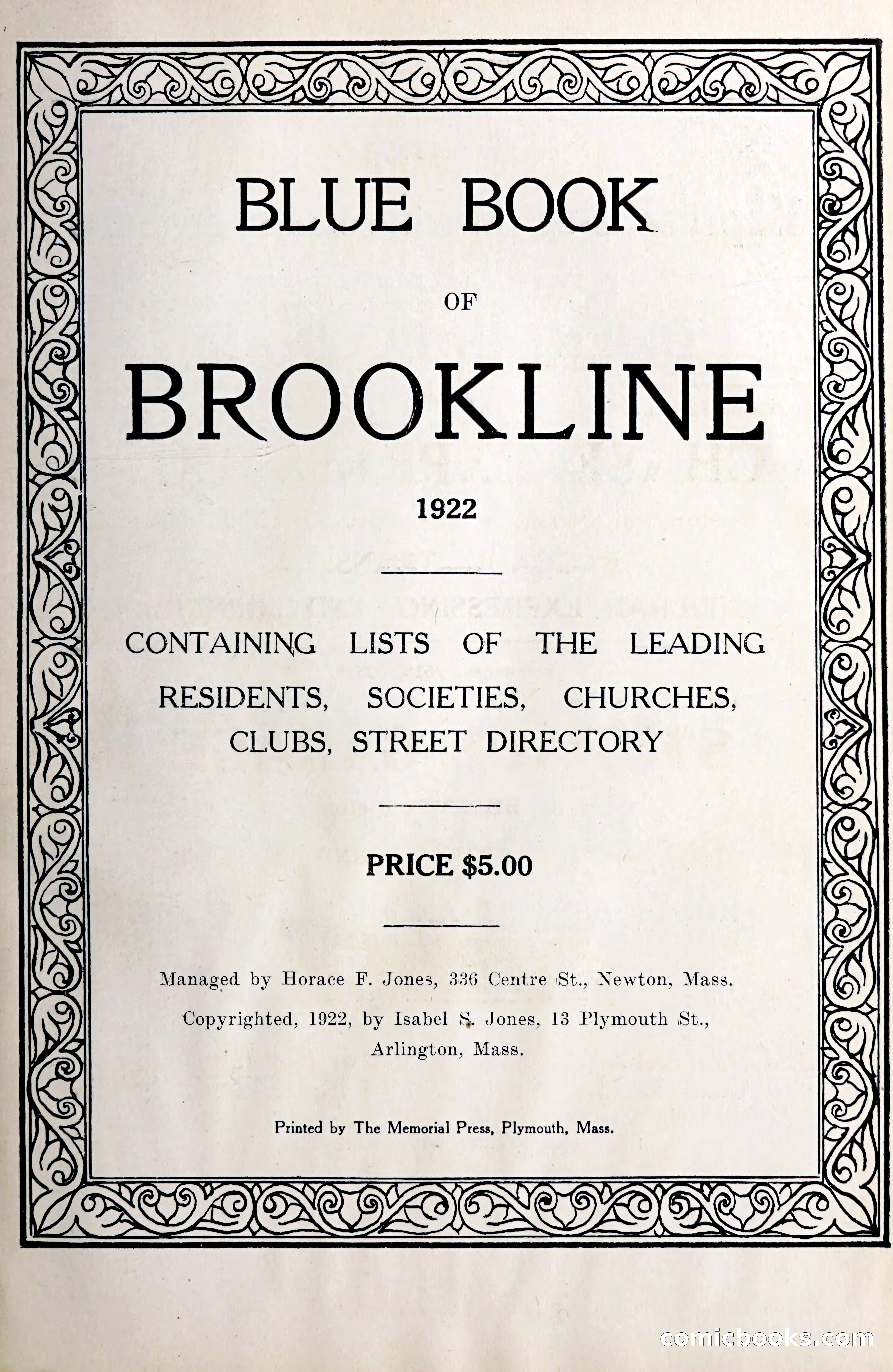 Blue Book of Brookline — page 6 of 305