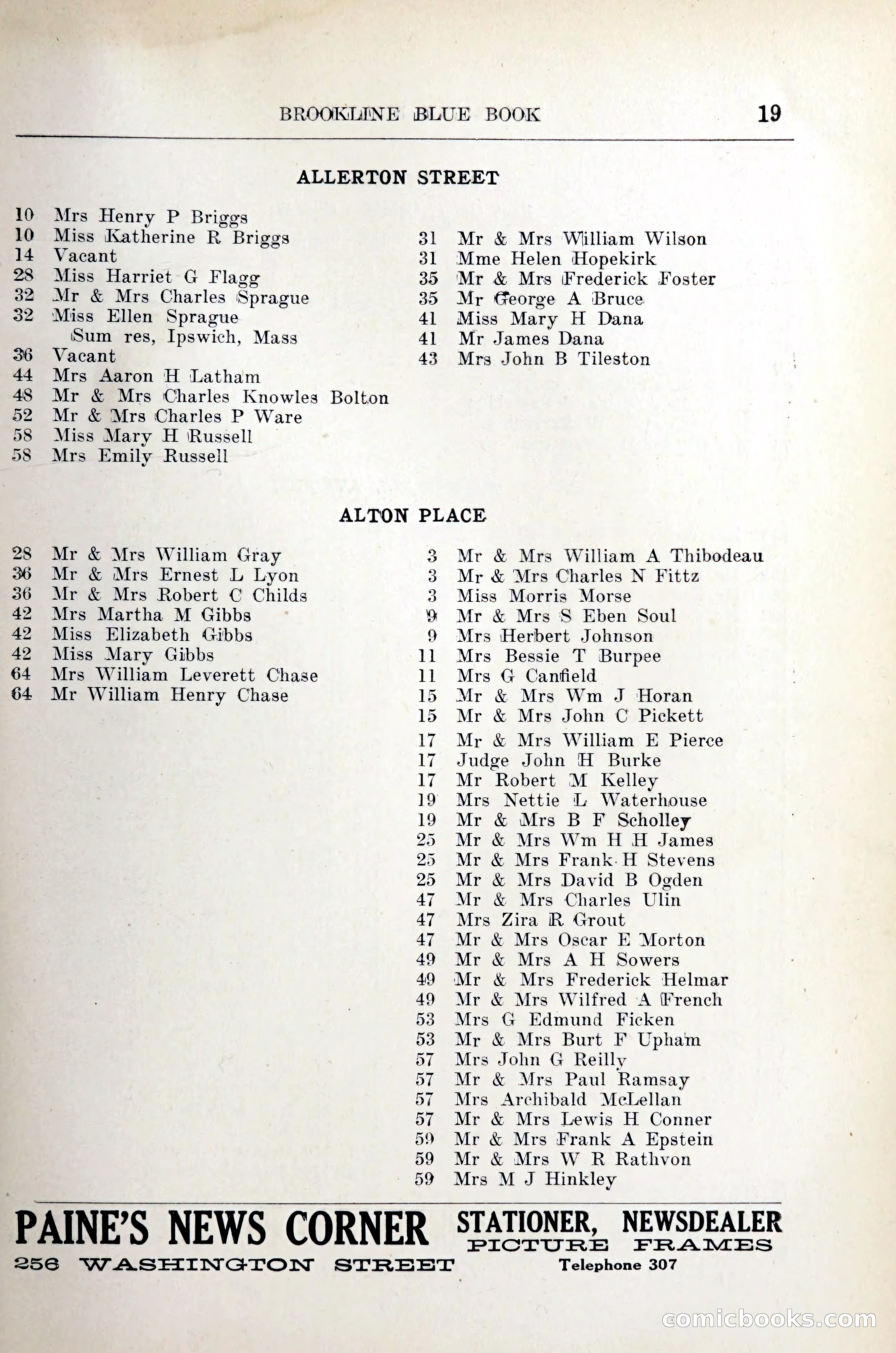 Blue Book of Brookline — page 24 of 305