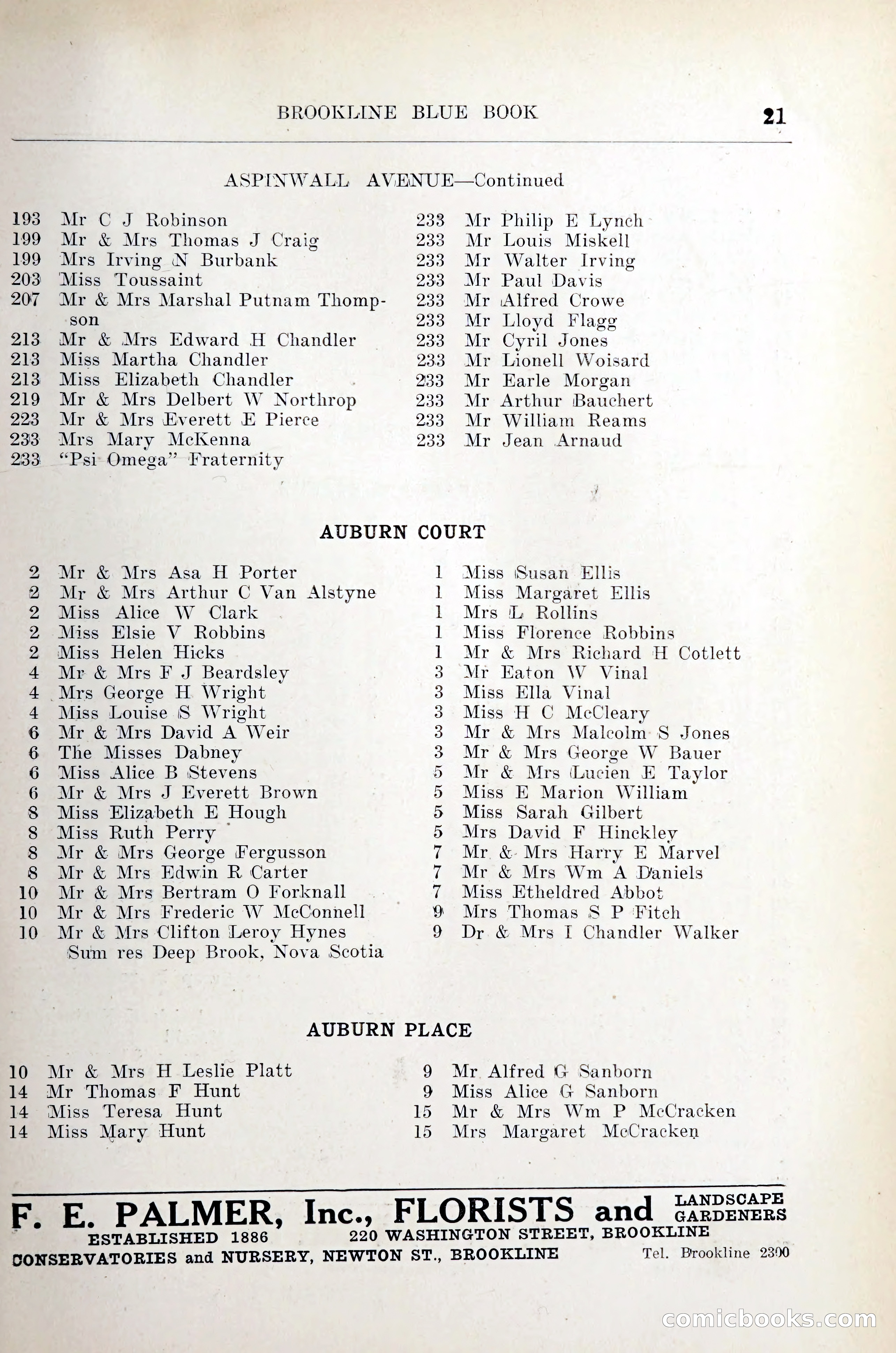 Blue Book of Brookline — page 26 of 305