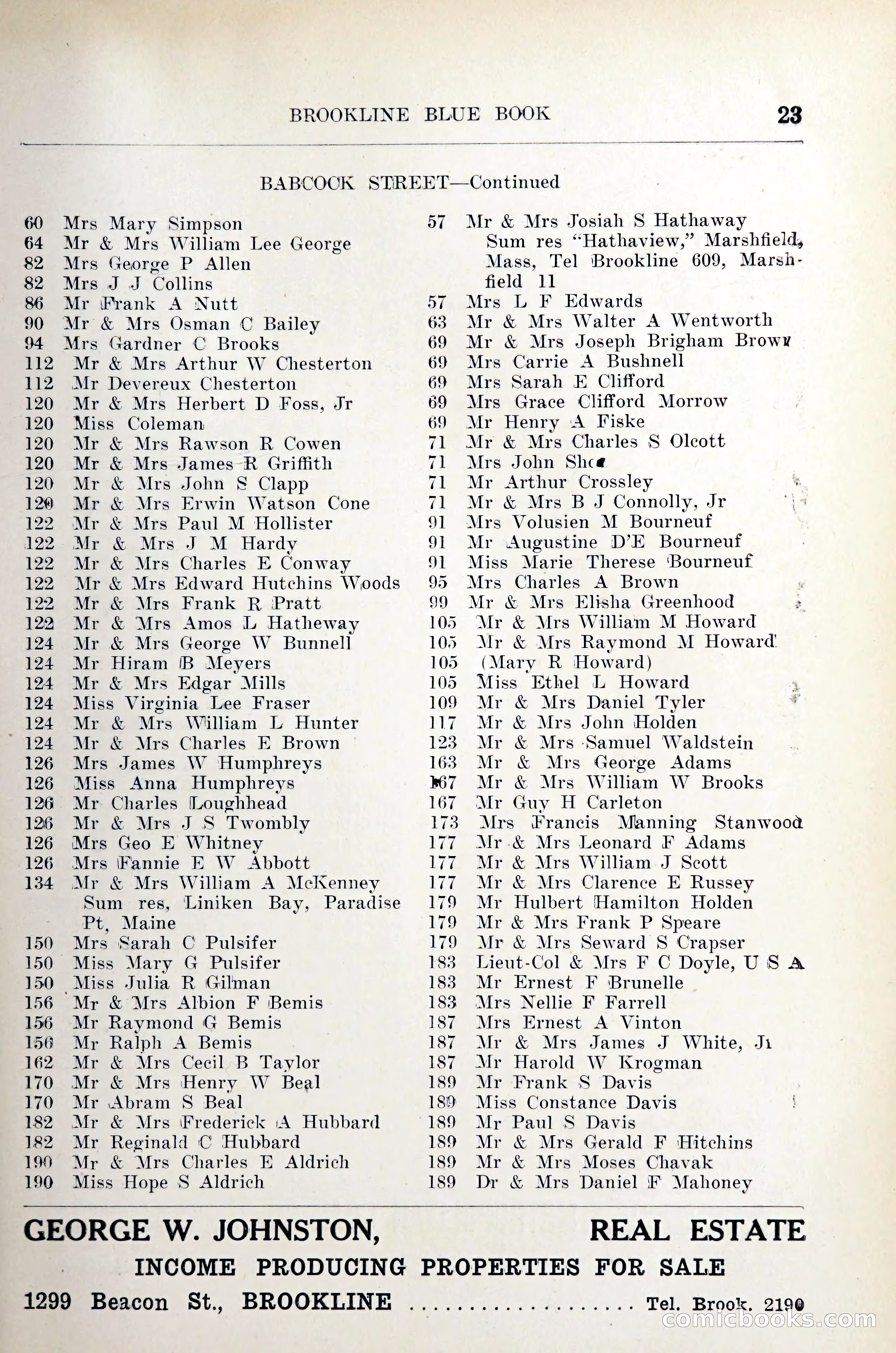 Blue Book of Brookline — page 28 of 305