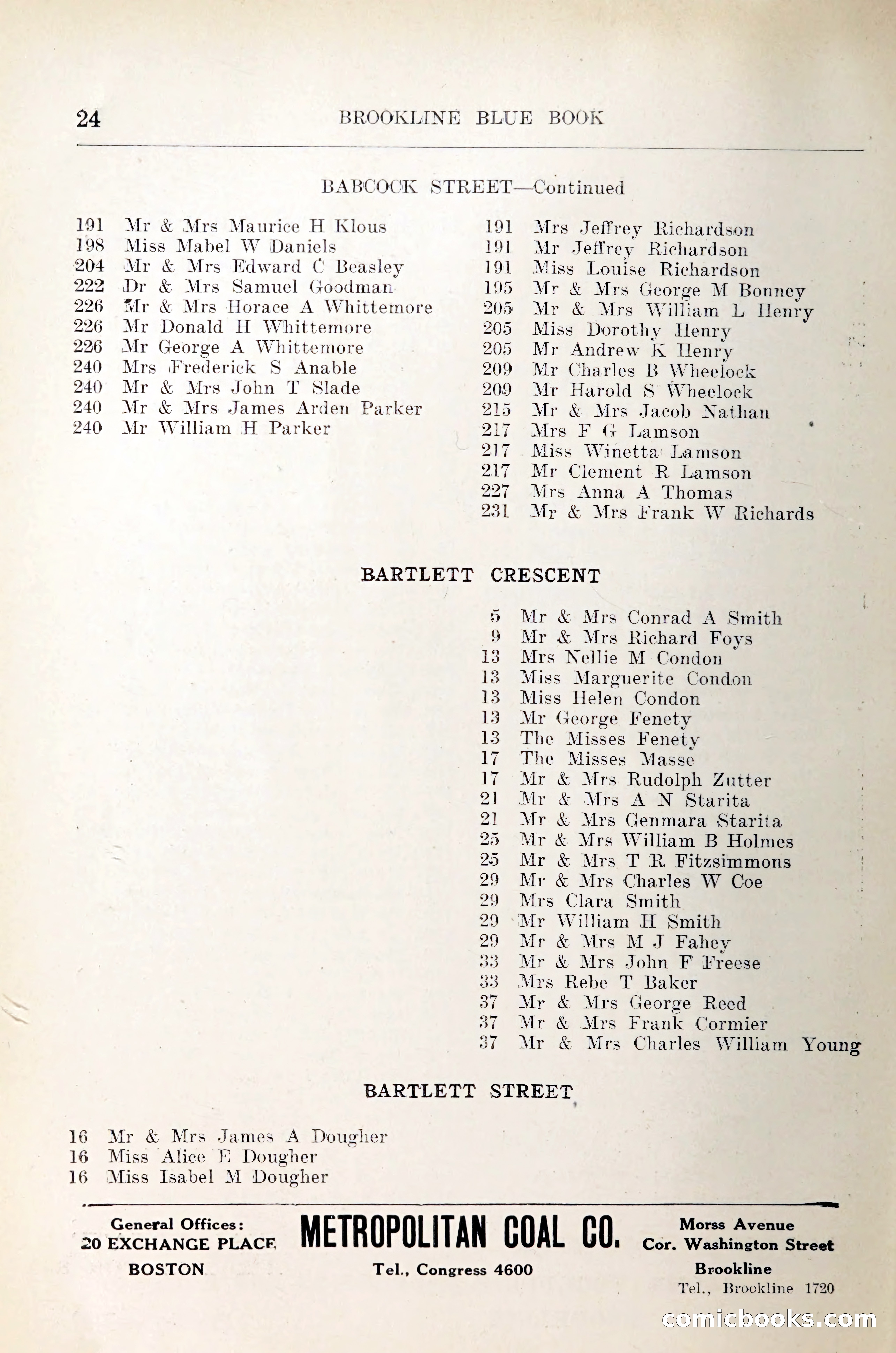 Blue Book of Brookline — page 29 of 305
