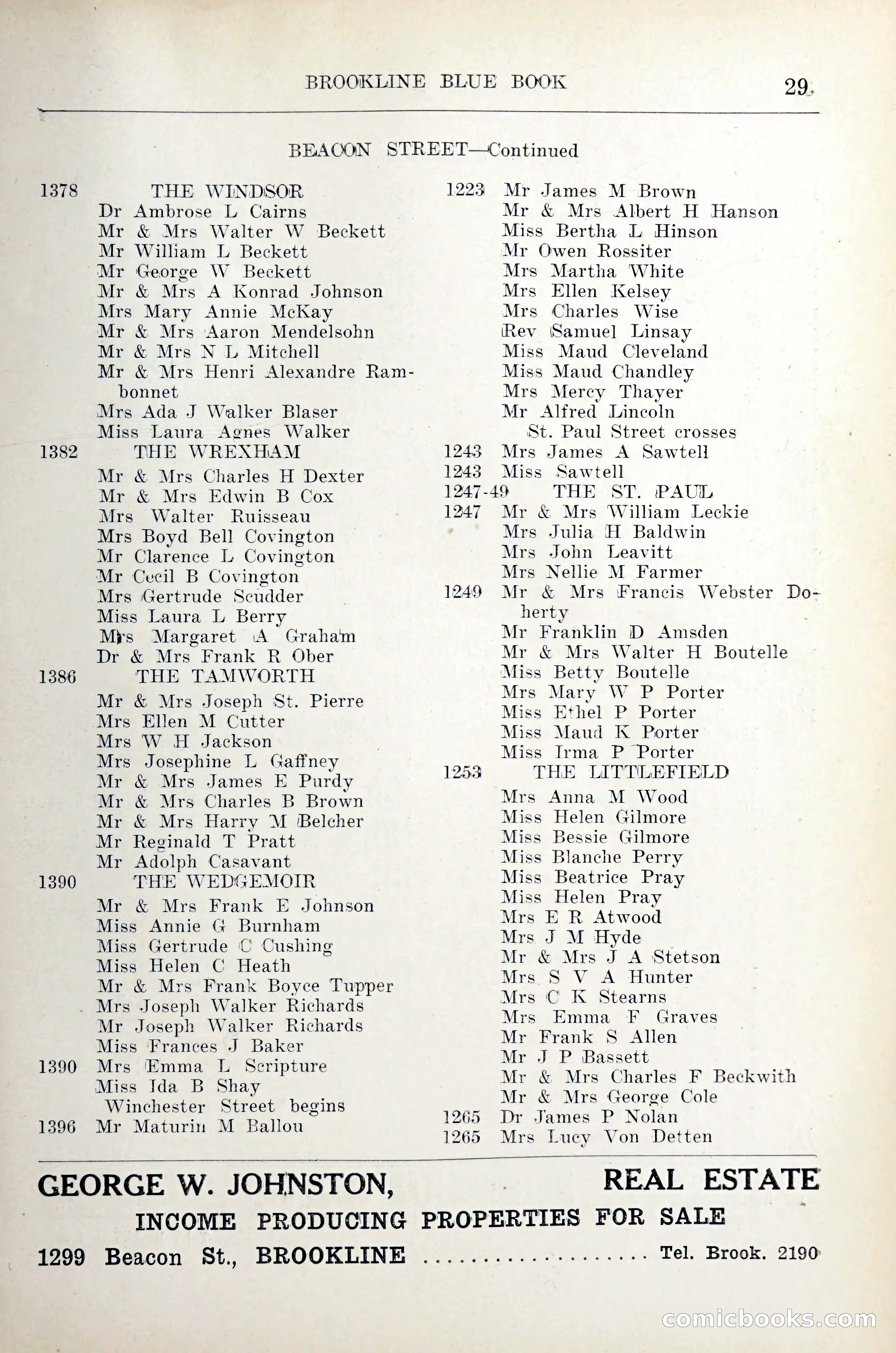 Blue Book of Brookline — page 34 of 305