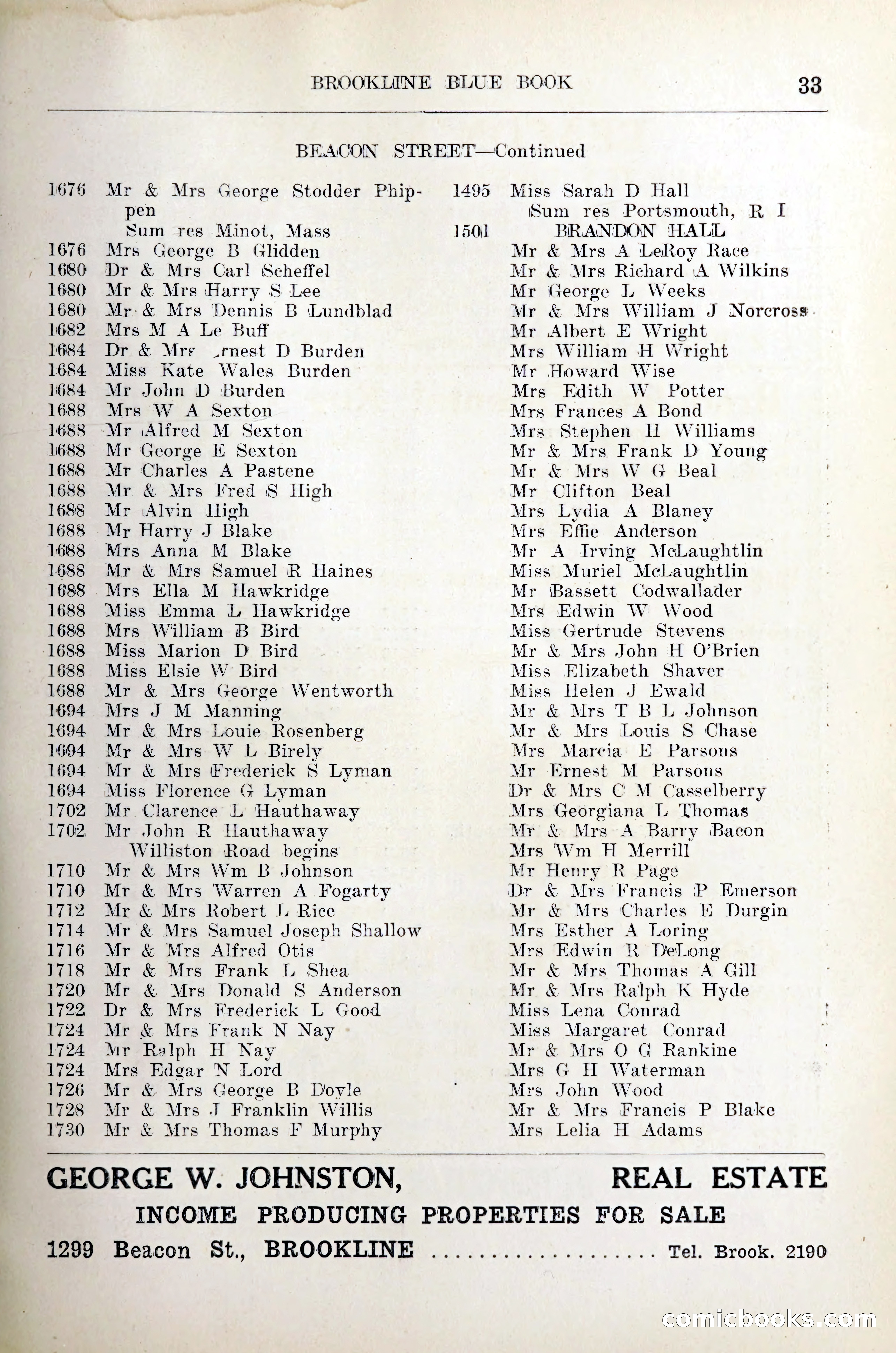 Blue Book of Brookline — page 42 of 305