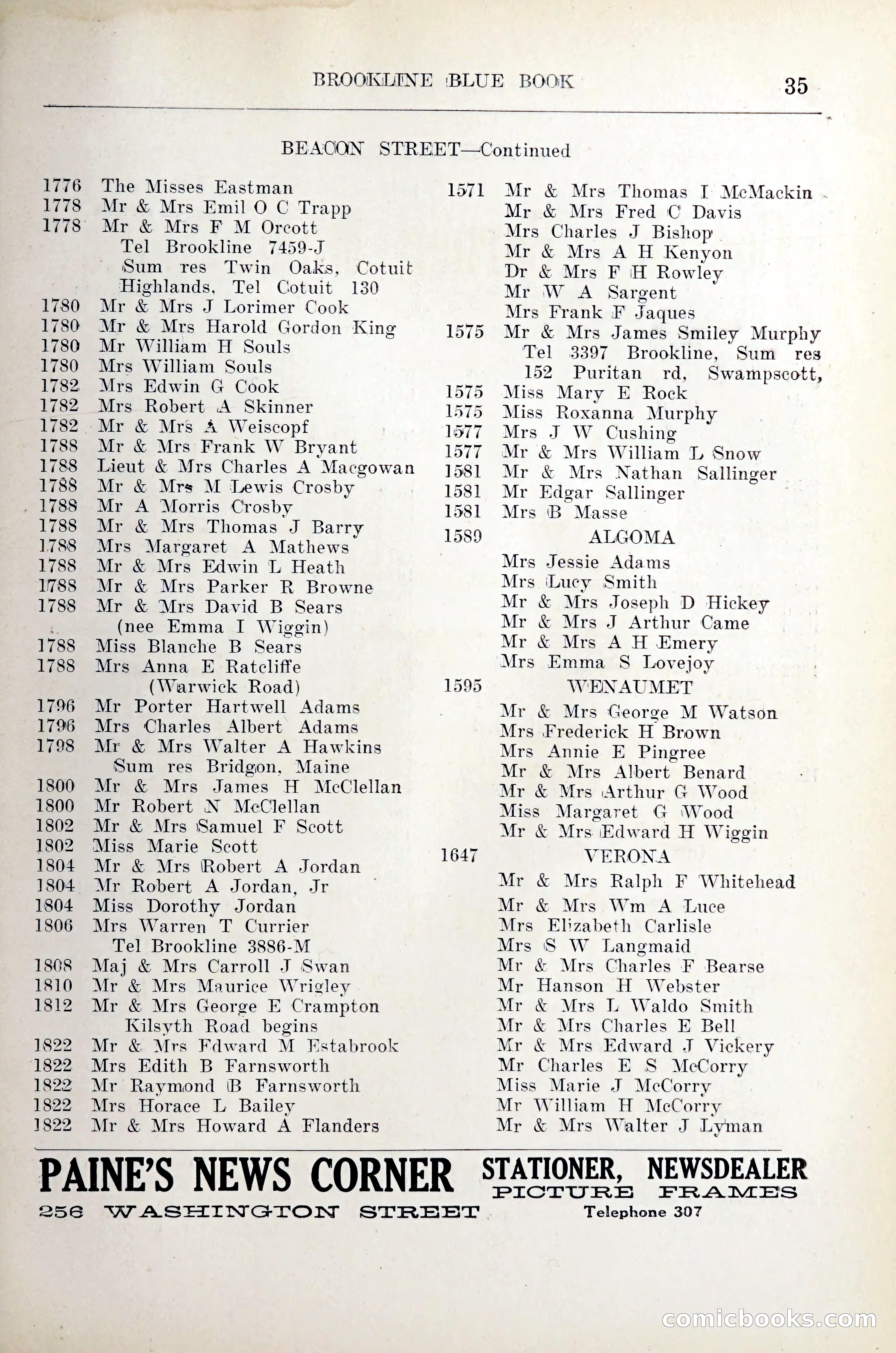 Blue Book of Brookline — page 46 of 305