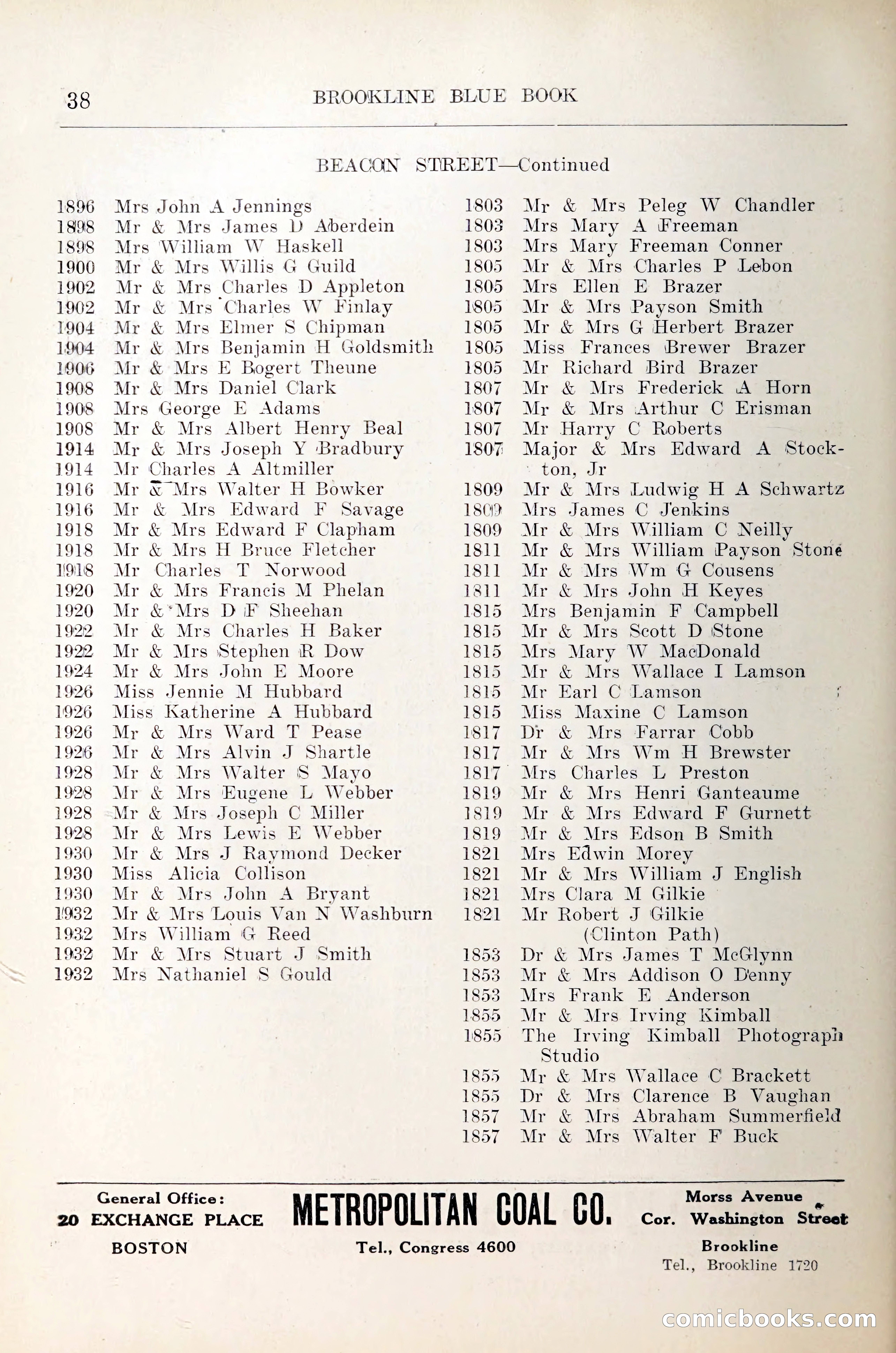 Blue Book of Brookline — page 49 of 305