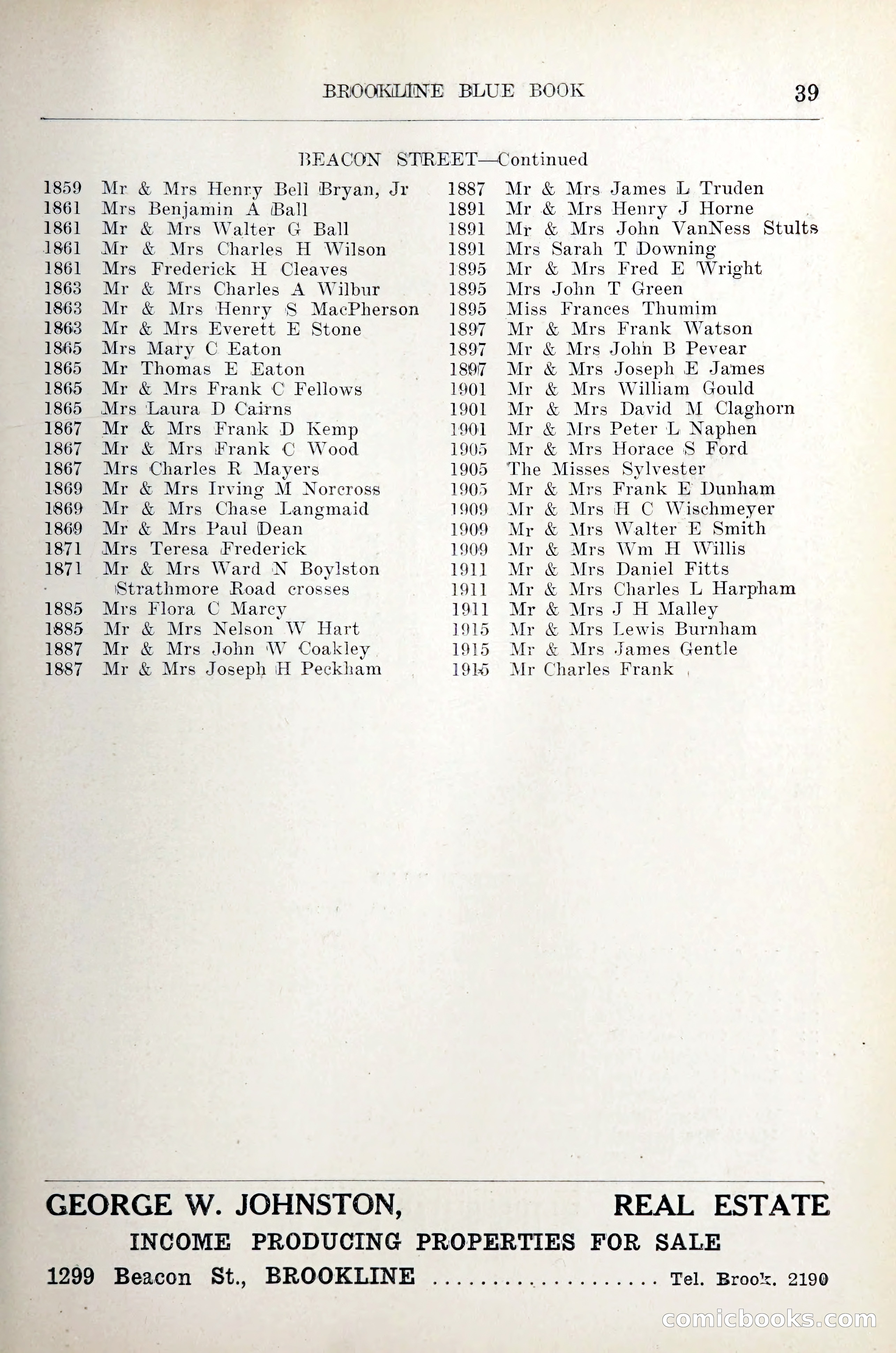 Blue Book of Brookline — page 50 of 305