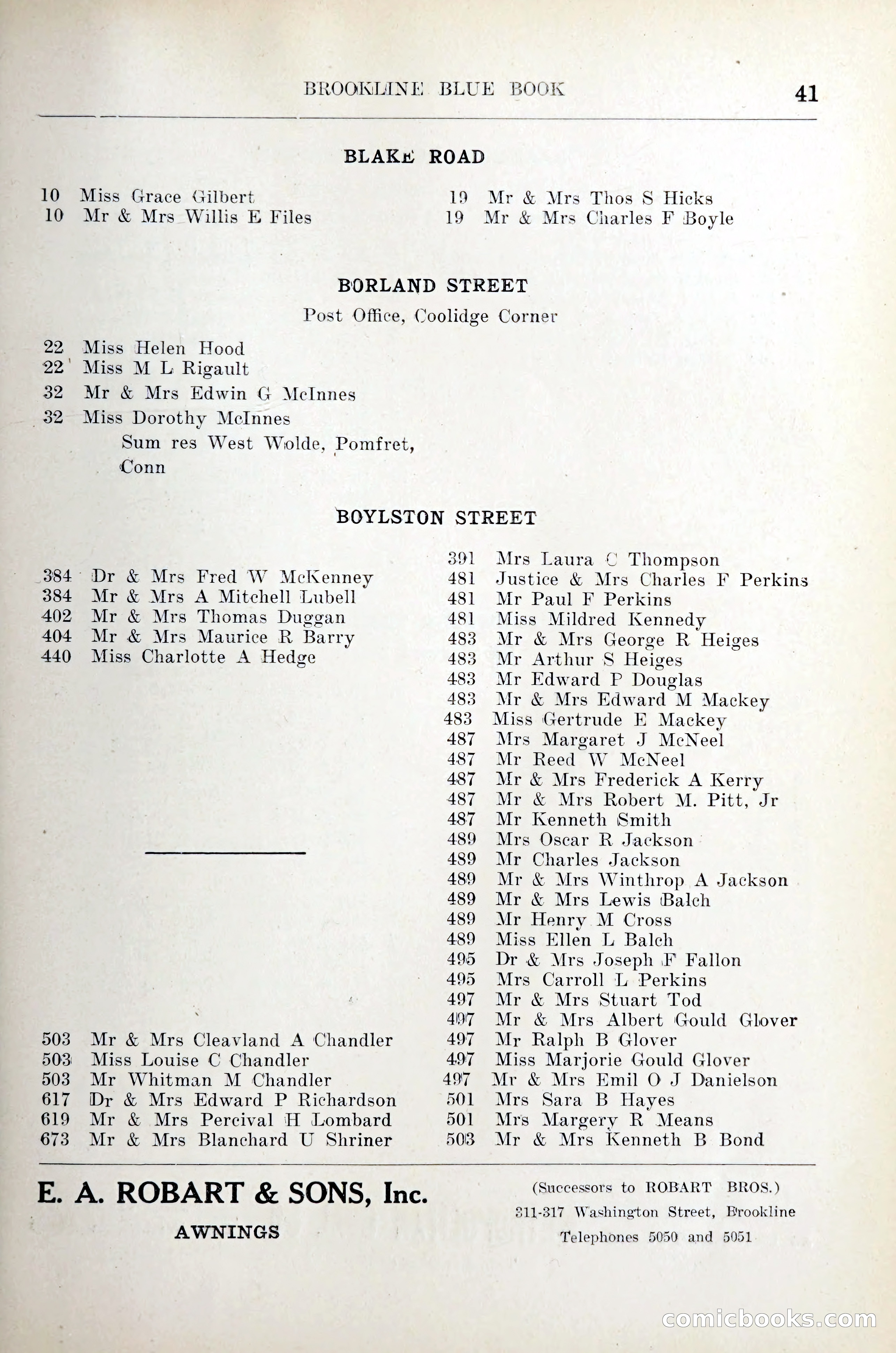 Blue Book of Brookline — page 52 of 305