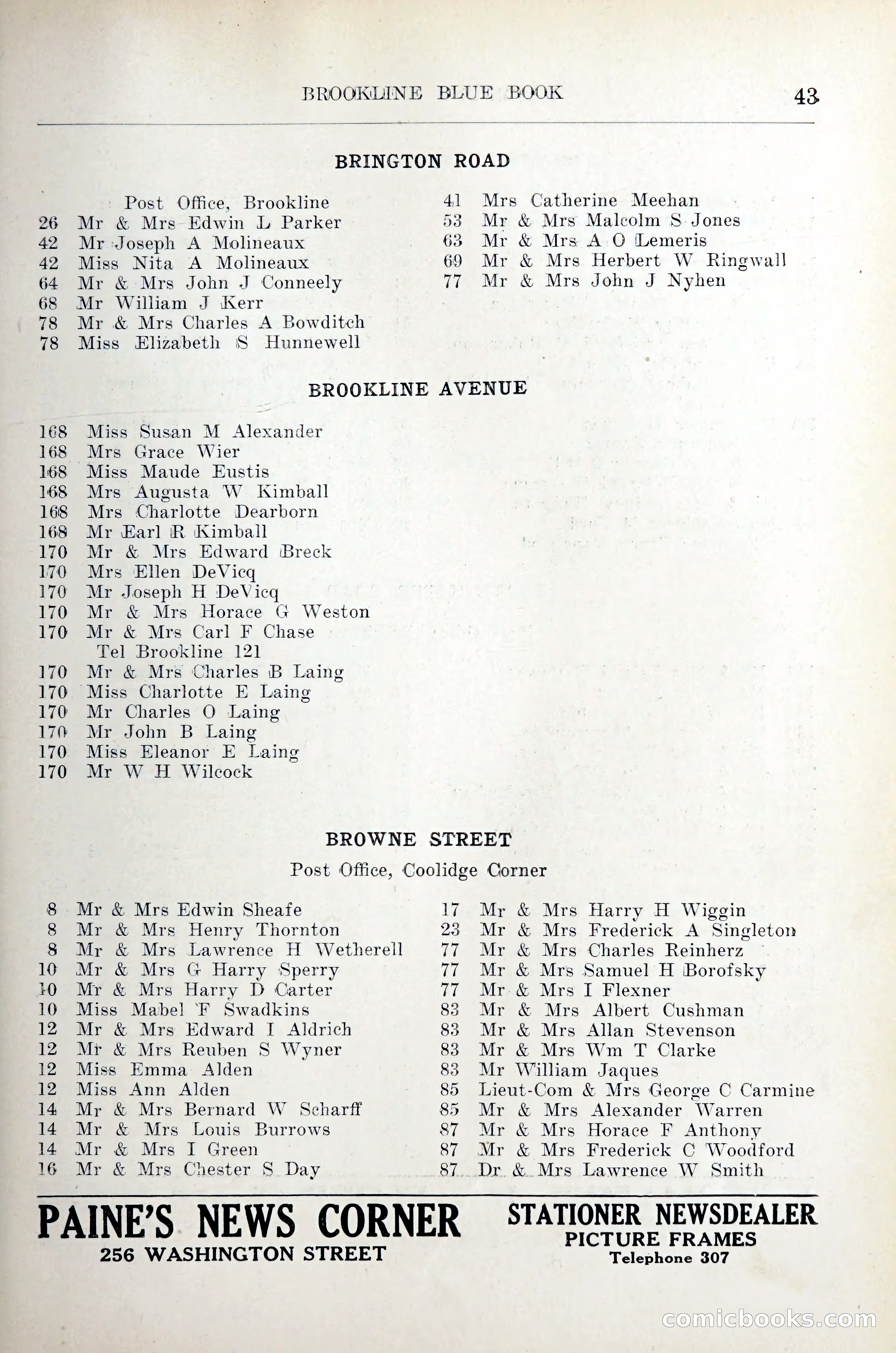 Blue Book of Brookline — page 54 of 305