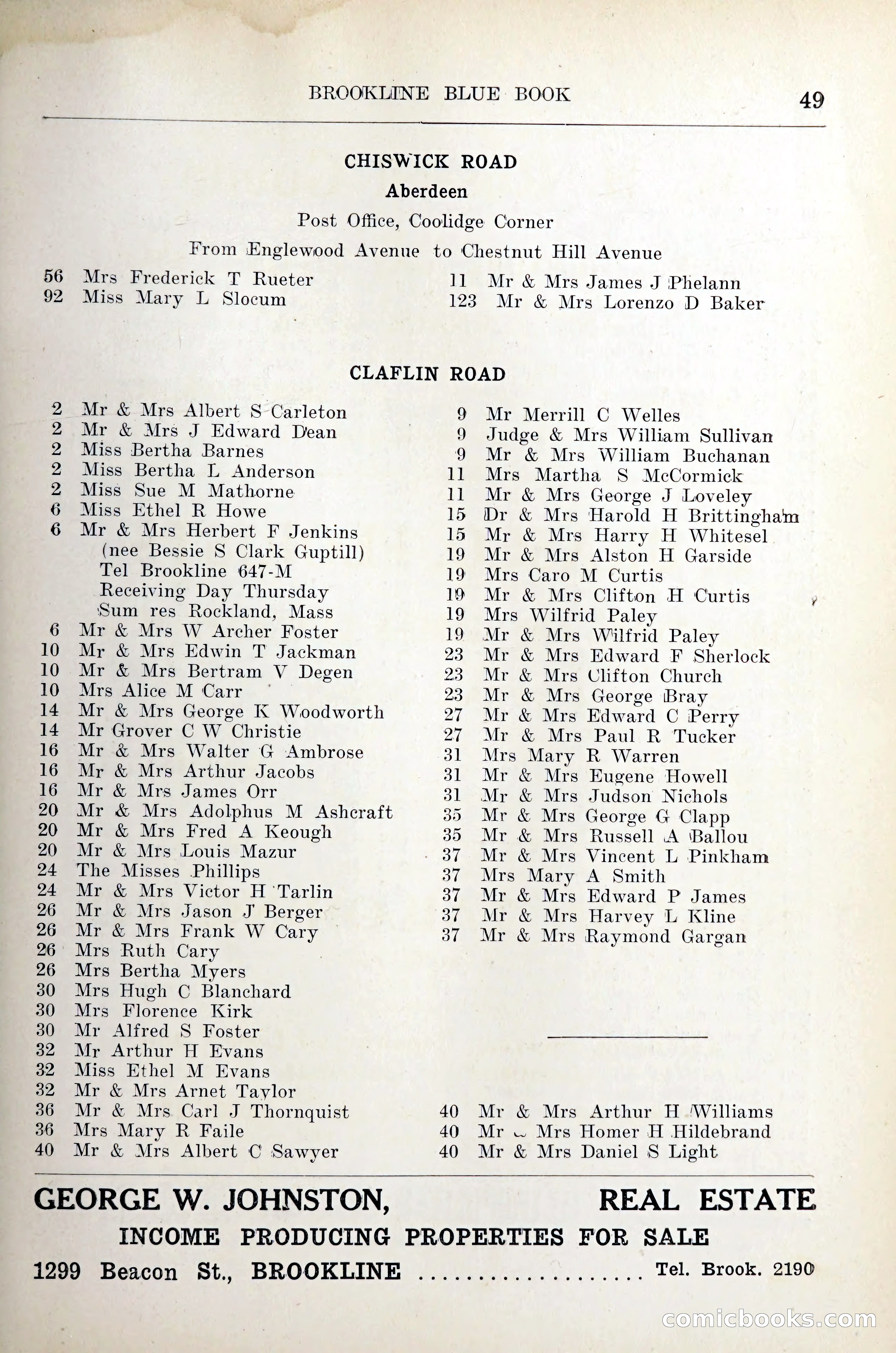 Blue Book of Brookline — page 62 of 305
