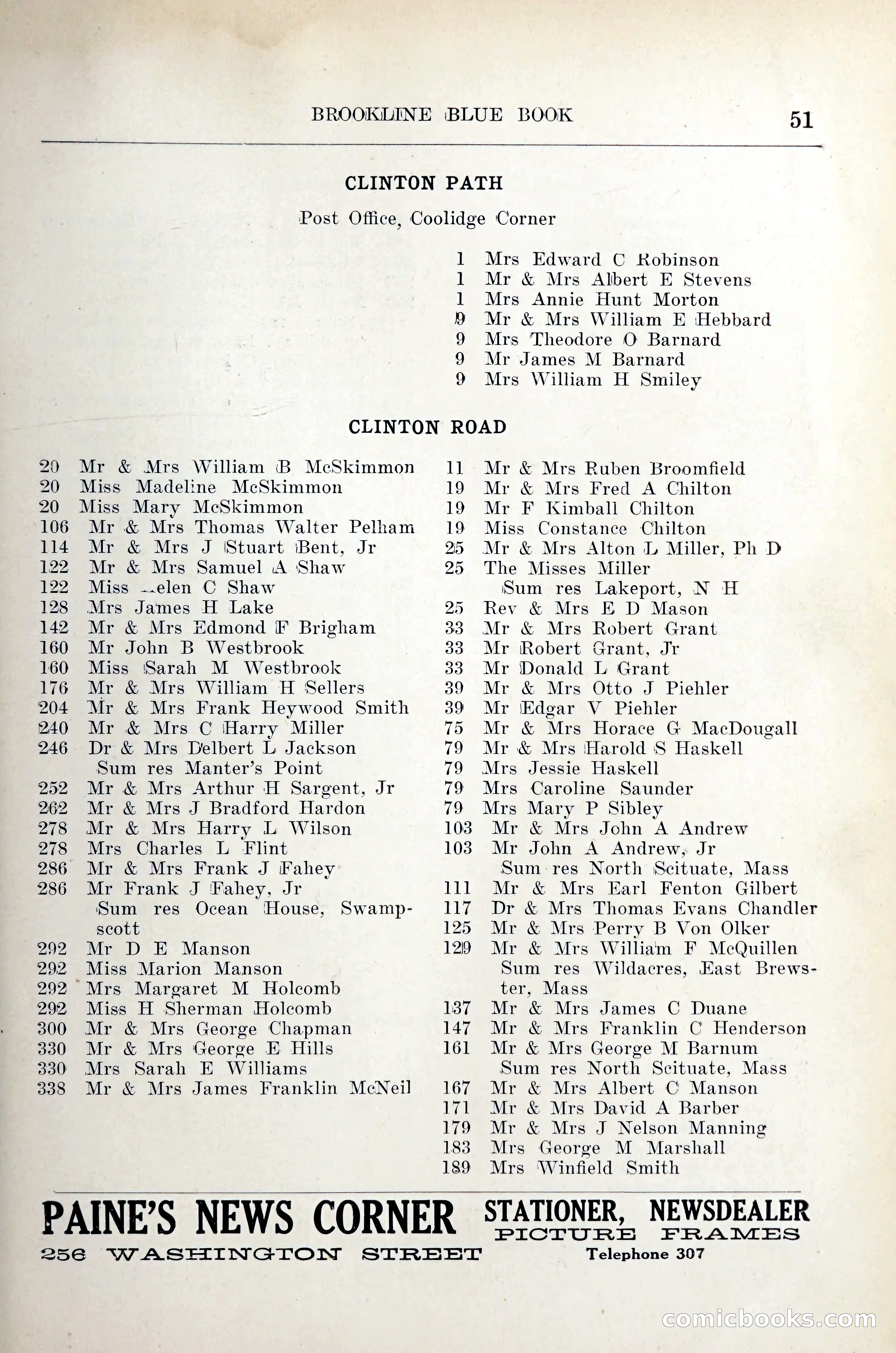 Blue Book of Brookline — page 64 of 305
