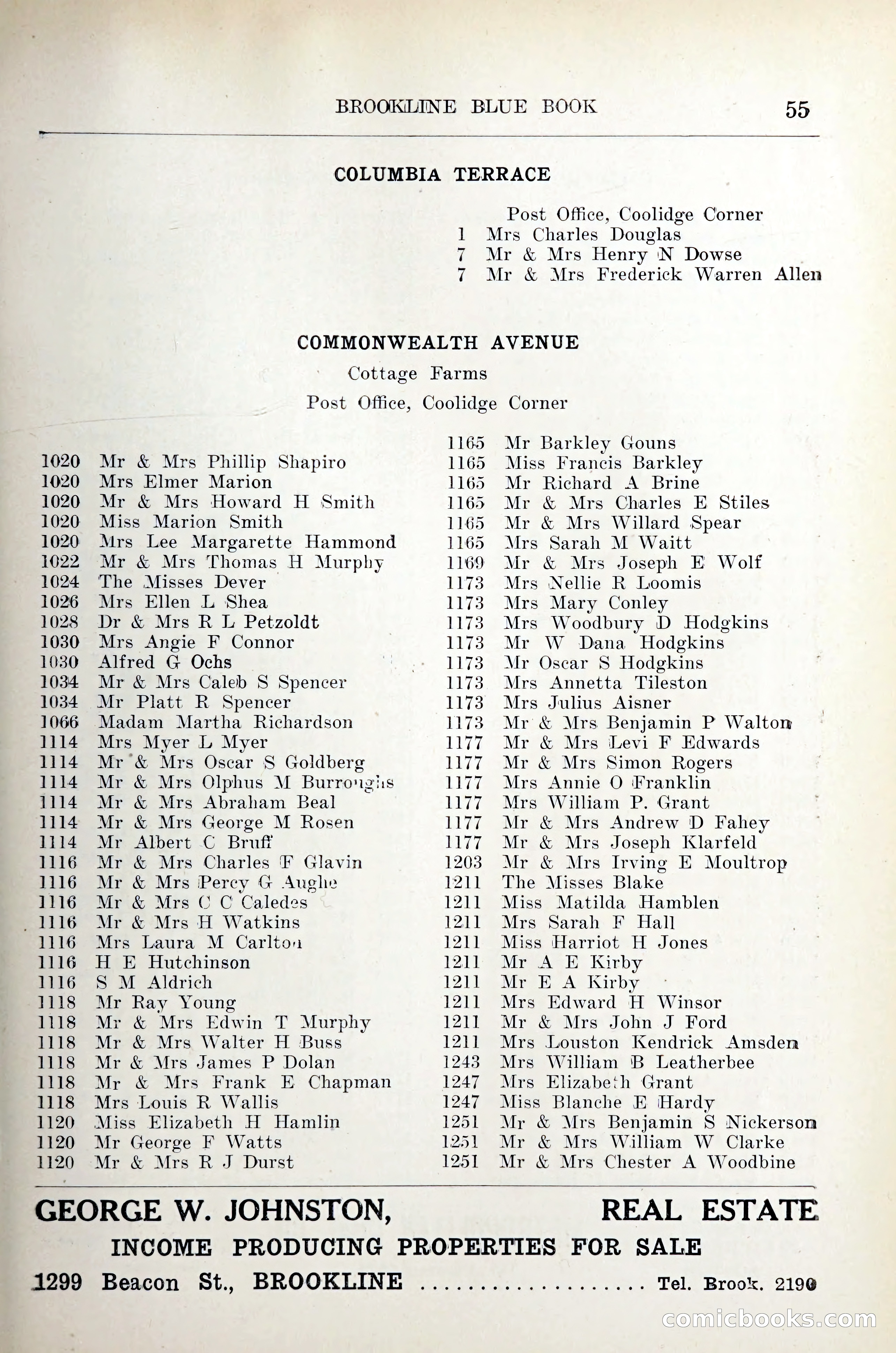 Blue Book of Brookline — page 68 of 305