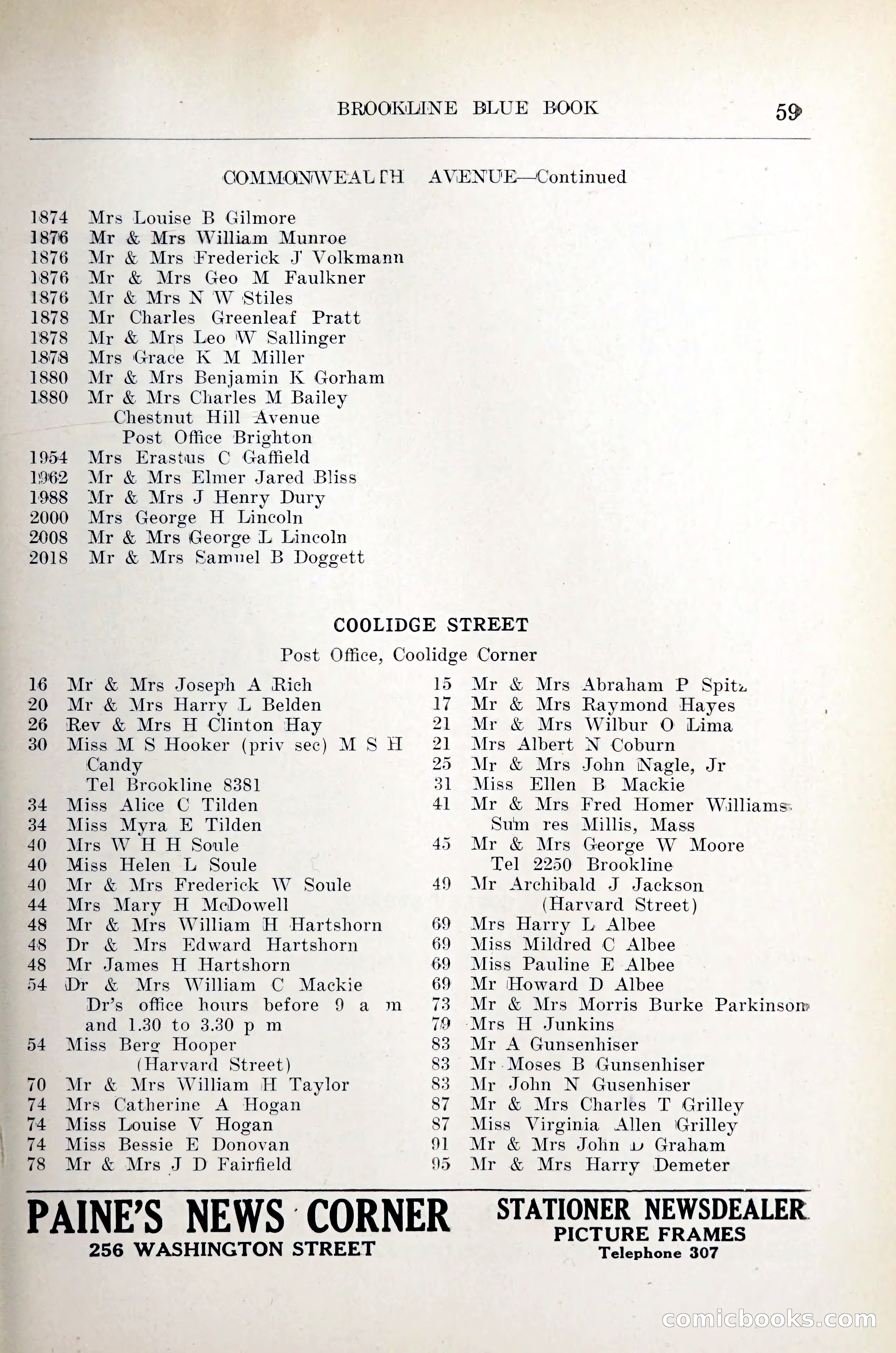Blue Book of Brookline — page 72 of 305
