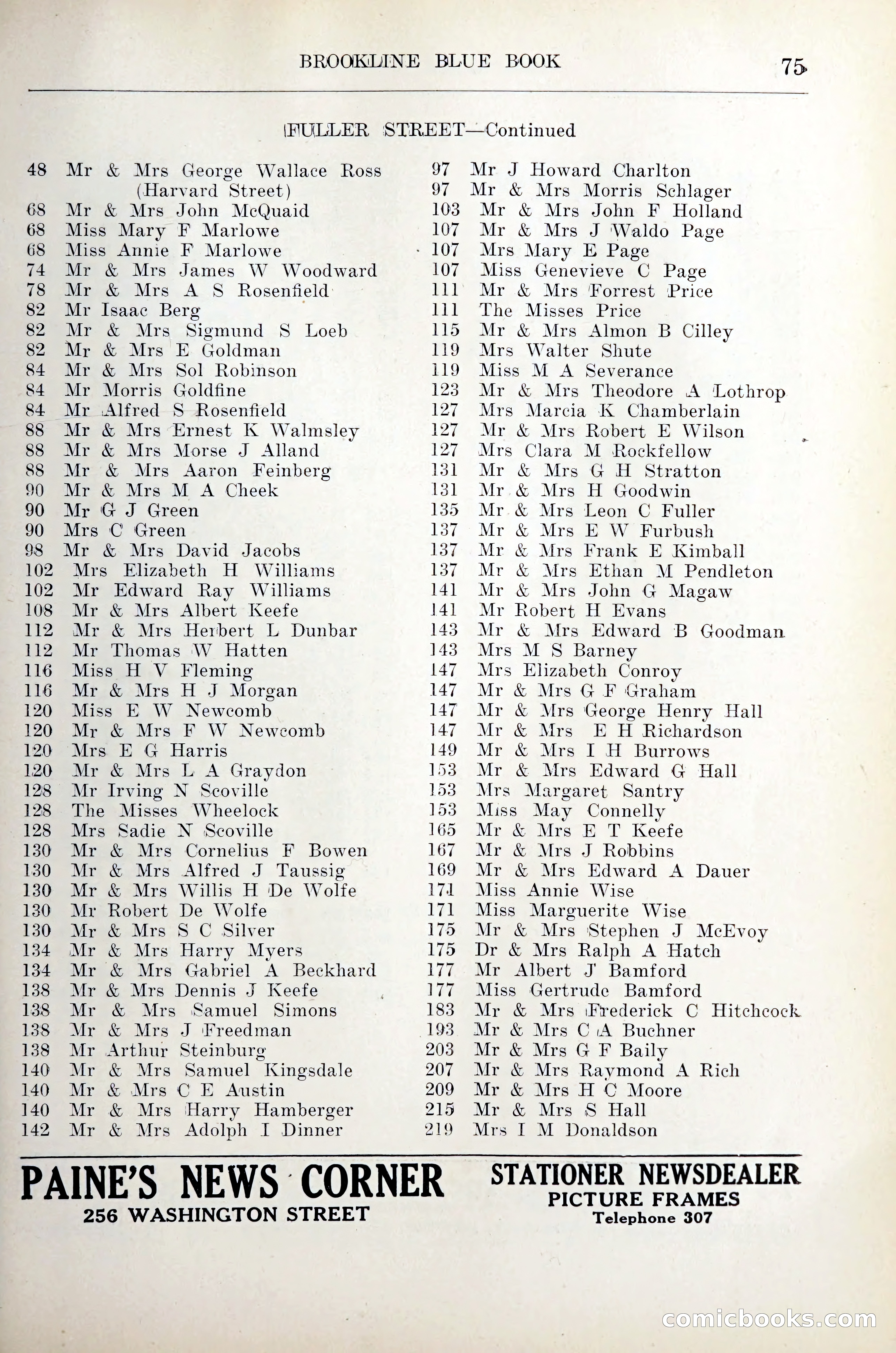 Blue Book of Brookline — page 88 of 305