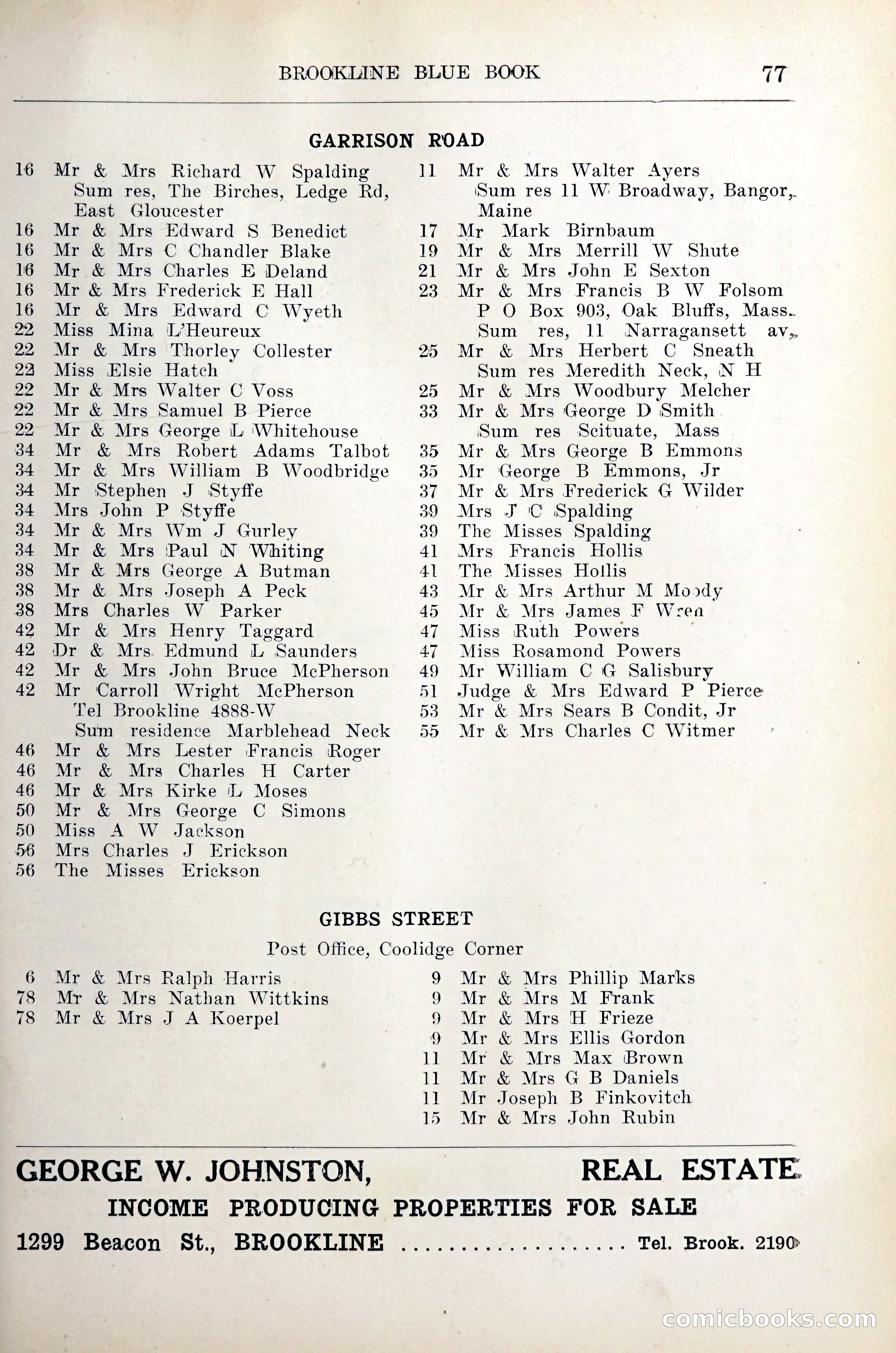 Blue Book of Brookline — page 90 of 305