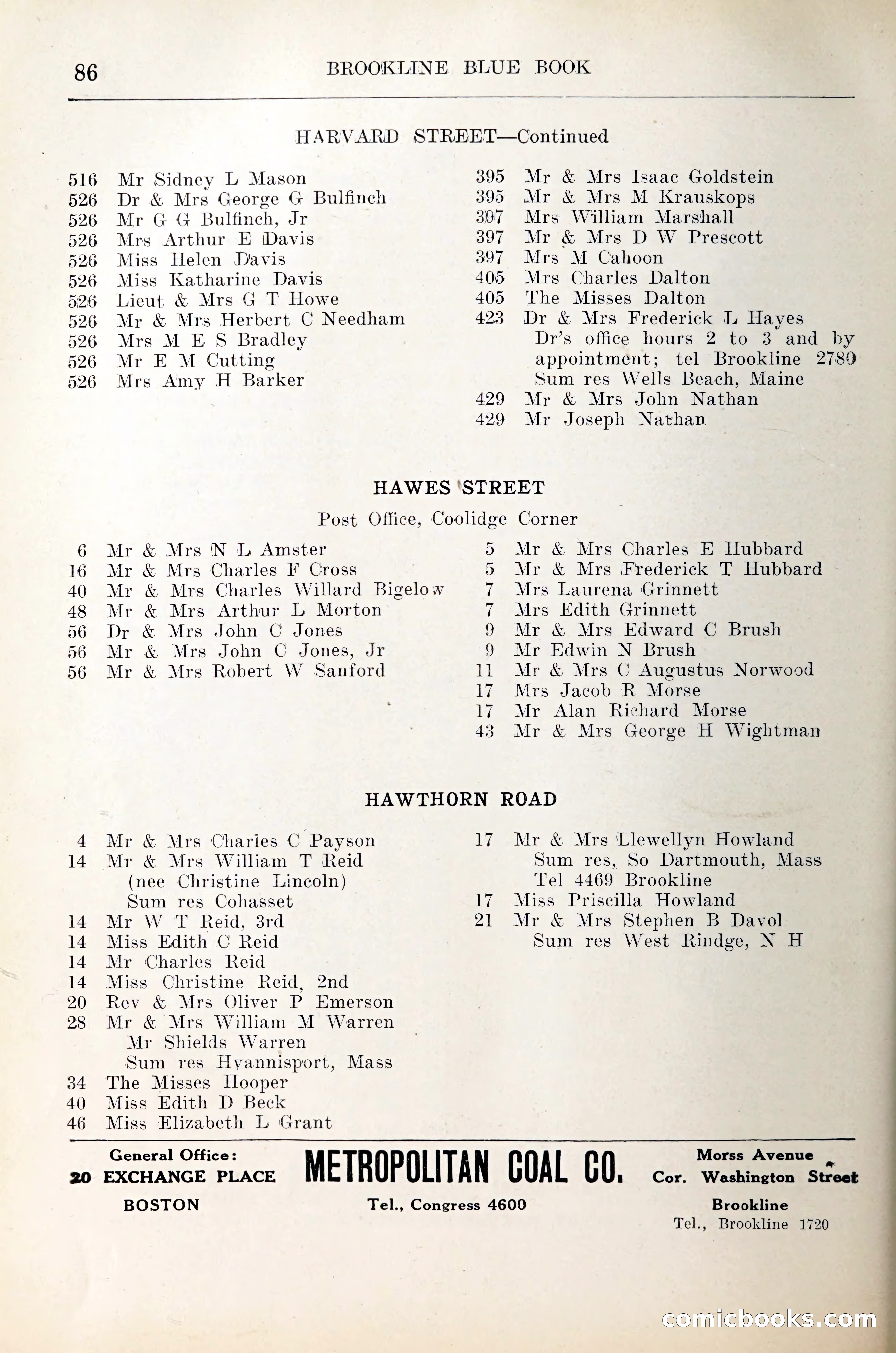 Blue Book of Brookline — page 101 of 305