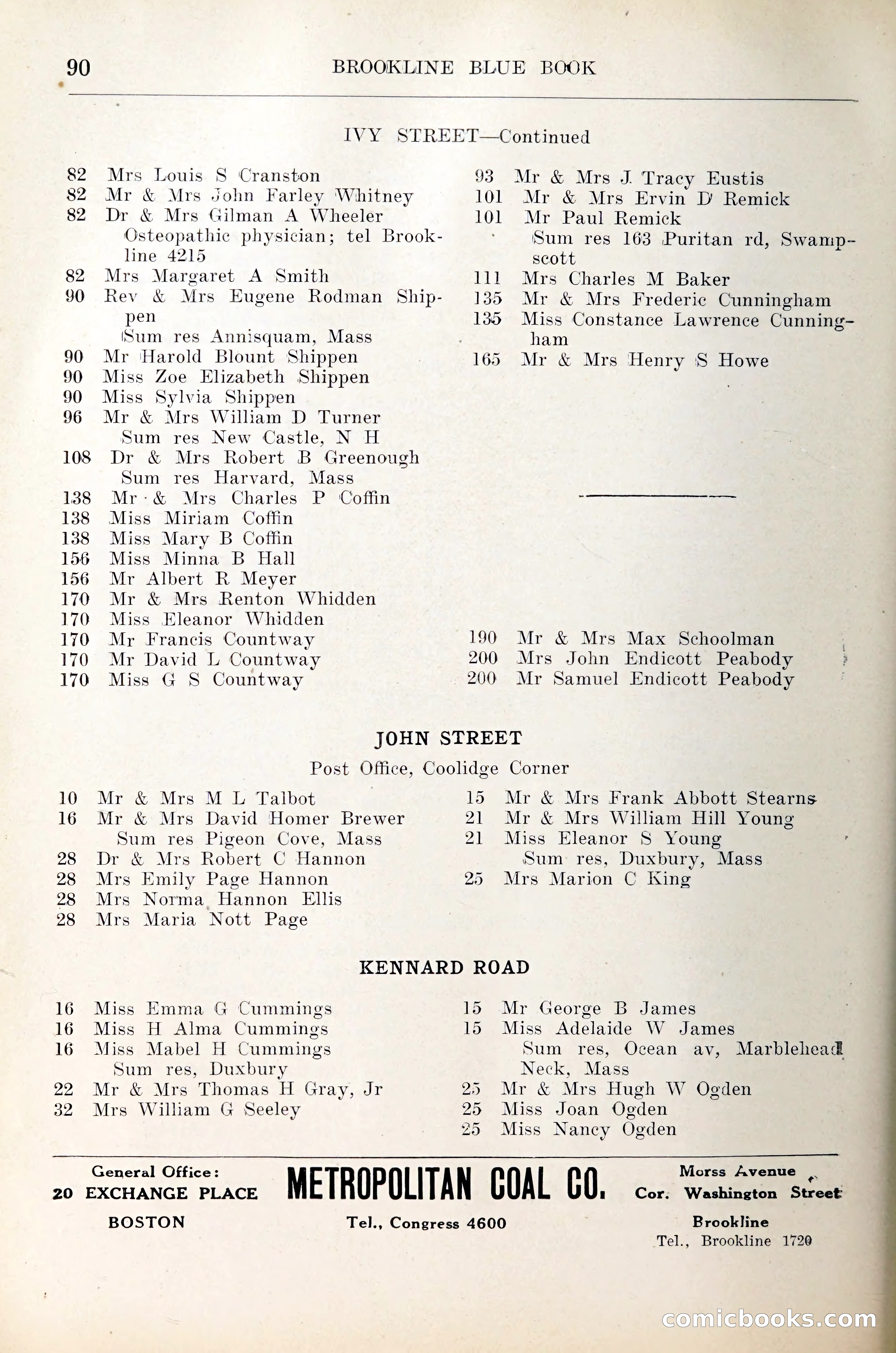 Blue Book of Brookline — page 105 of 305