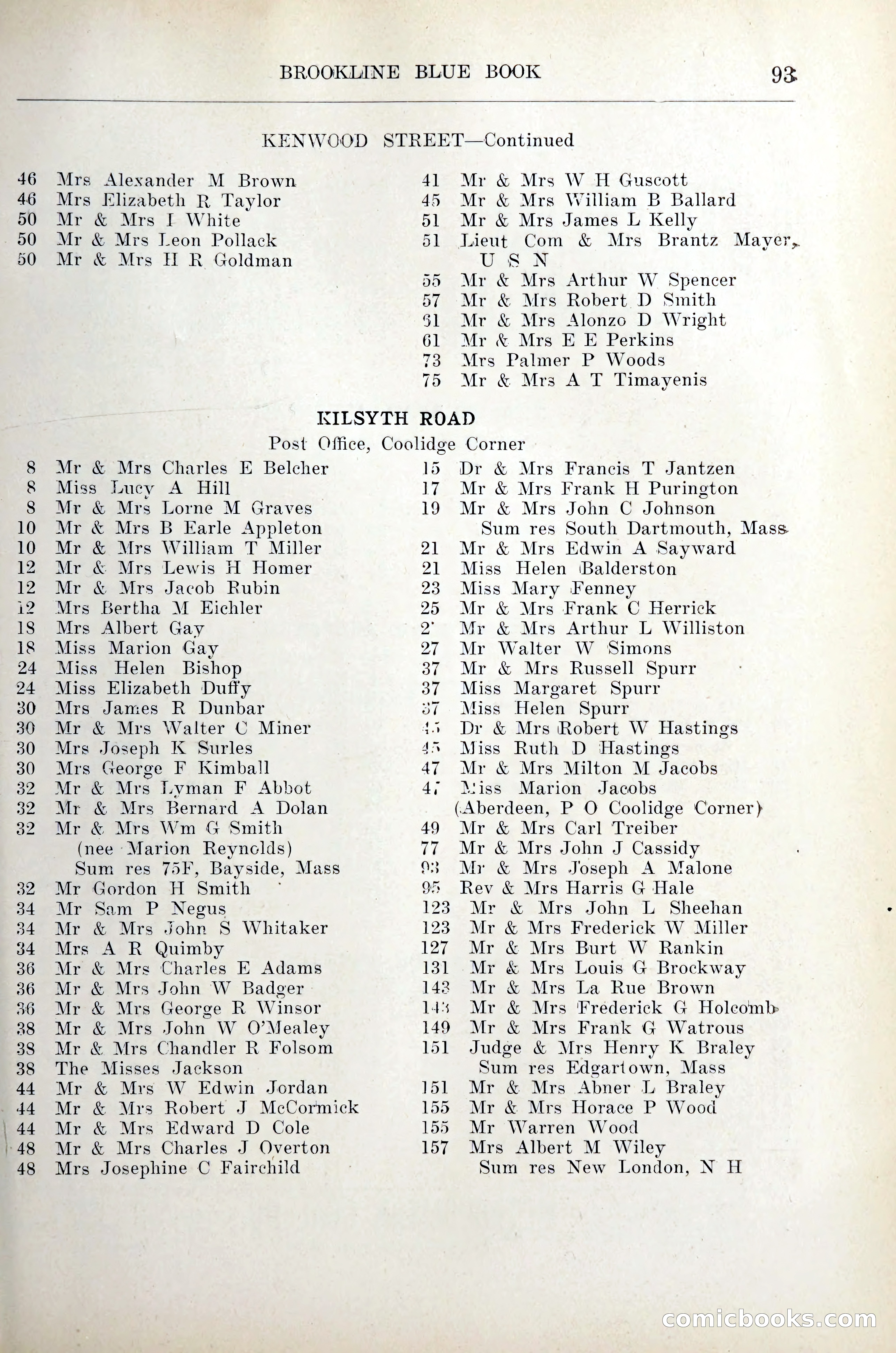 Blue Book of Brookline — page 108 of 305