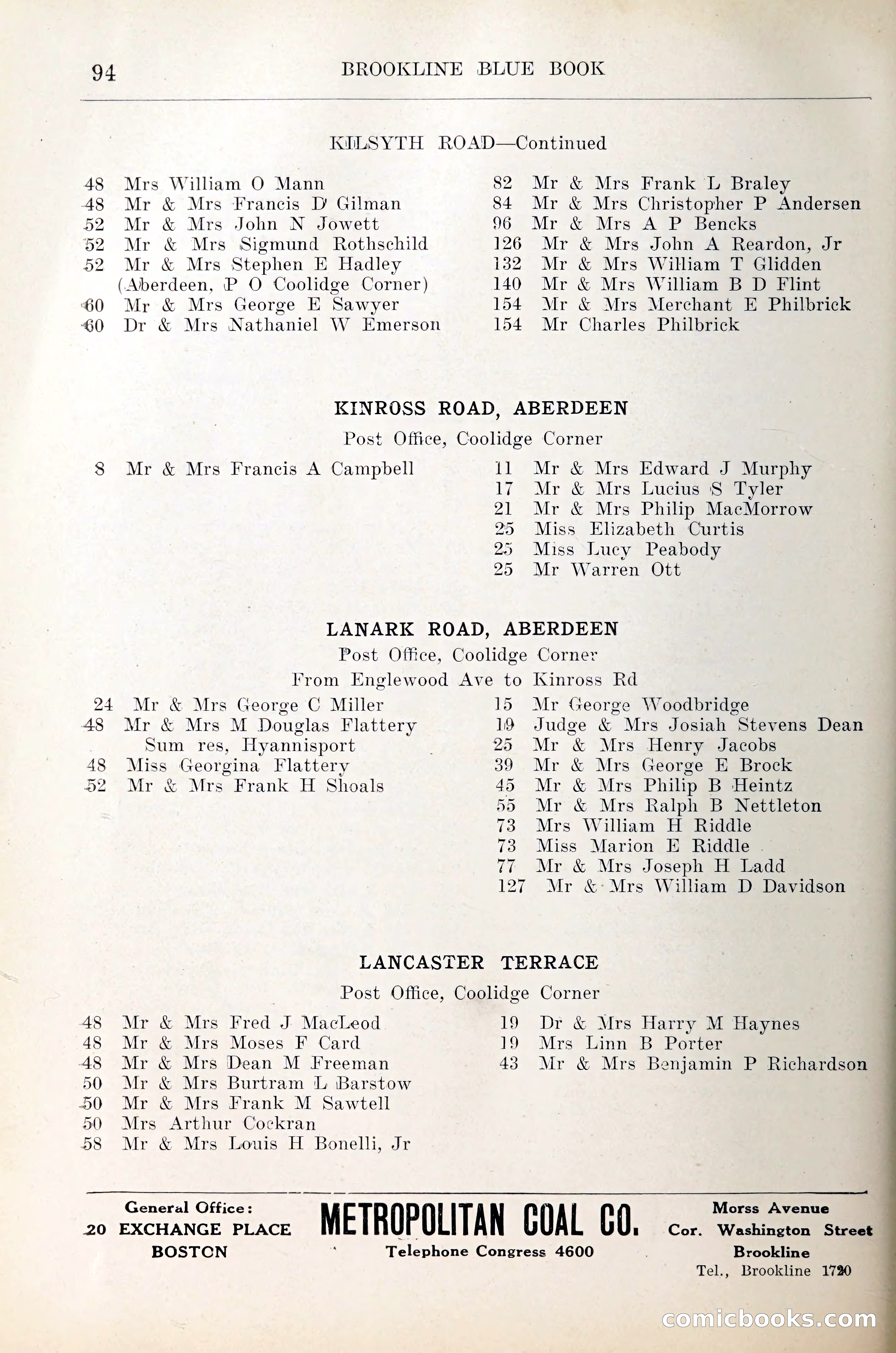 Blue Book of Brookline — page 109 of 305