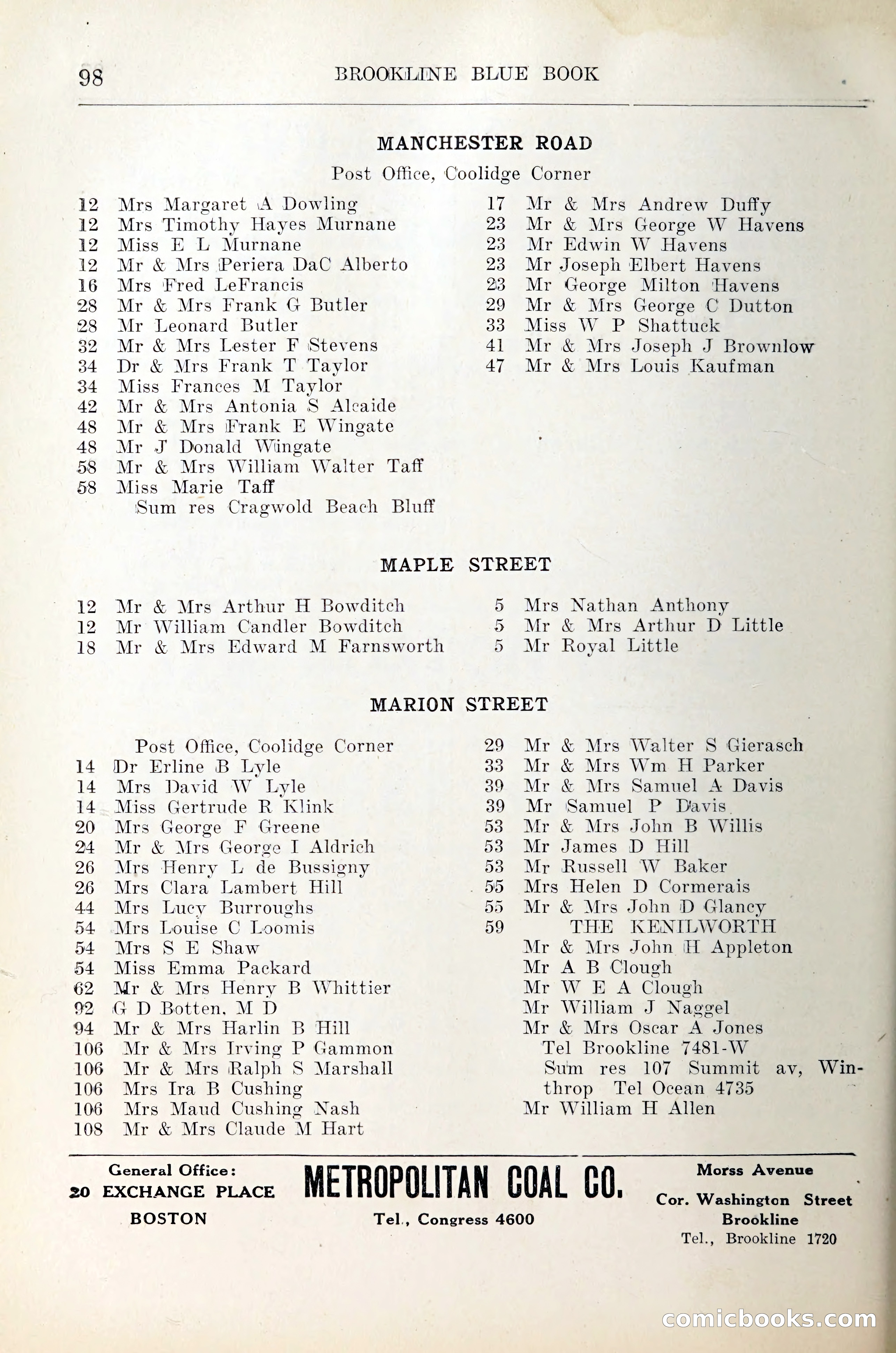 Blue Book of Brookline — page 115 of 305