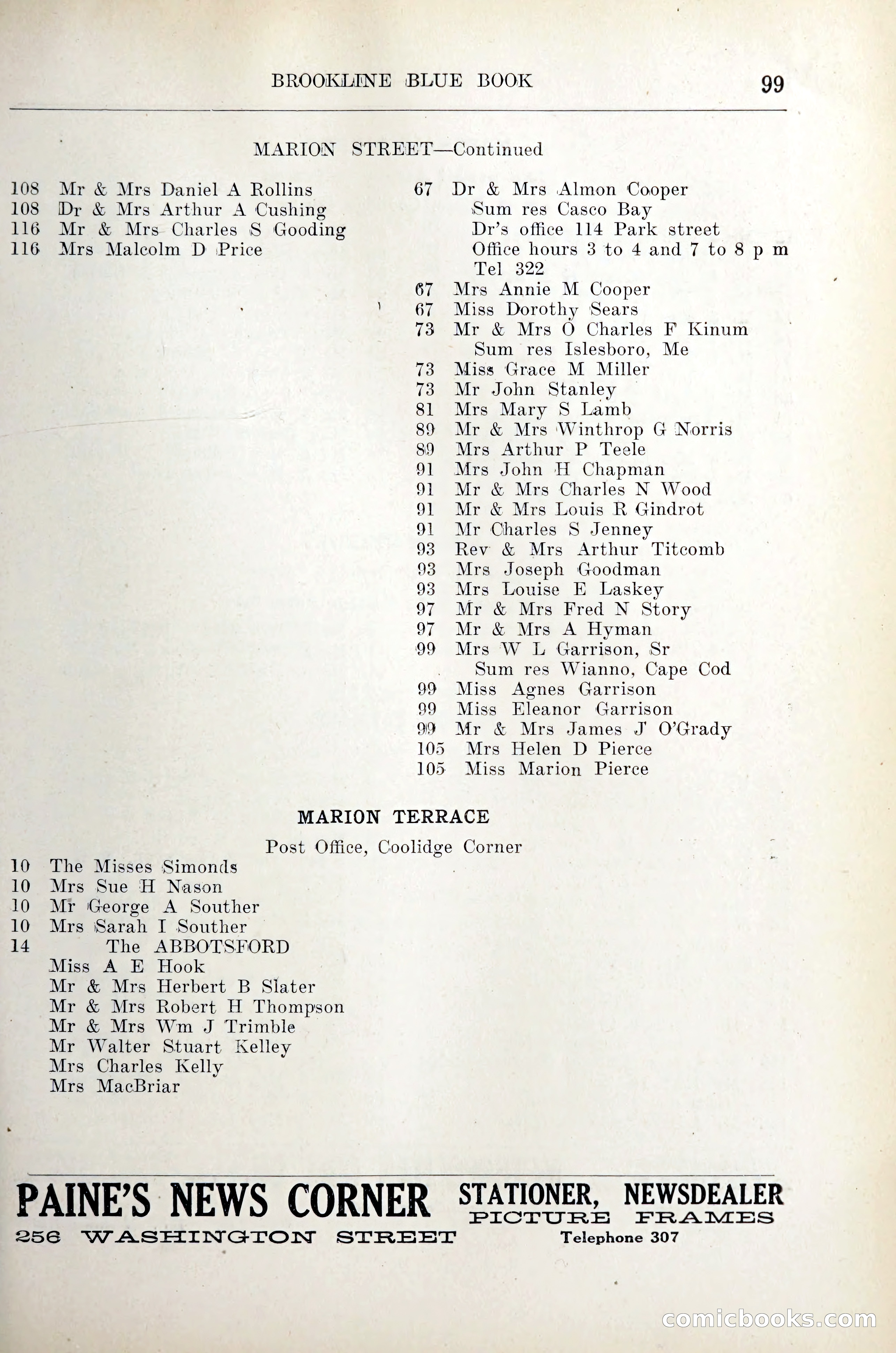Blue Book of Brookline — page 116 of 305