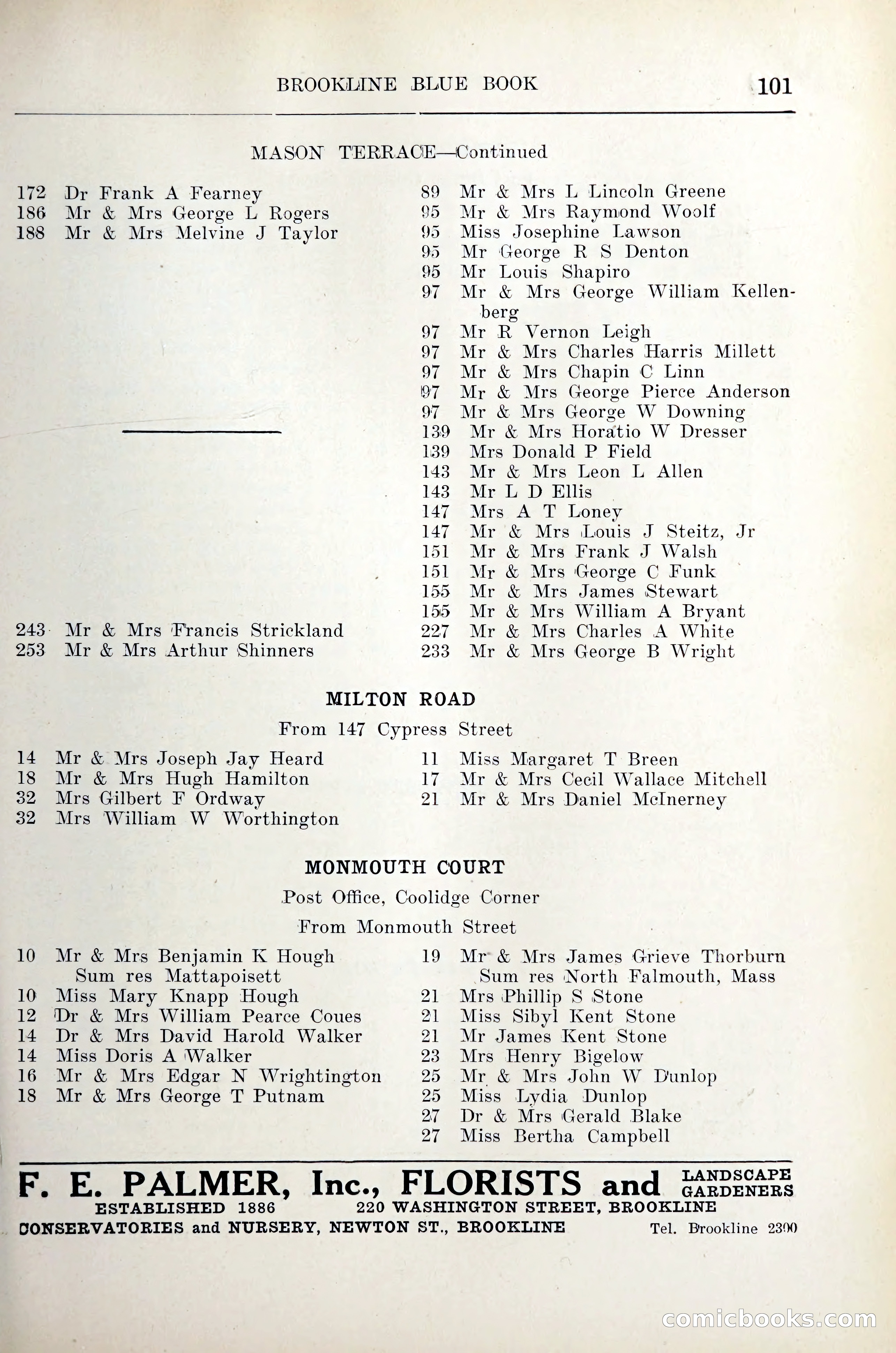Blue Book of Brookline — page 118 of 305