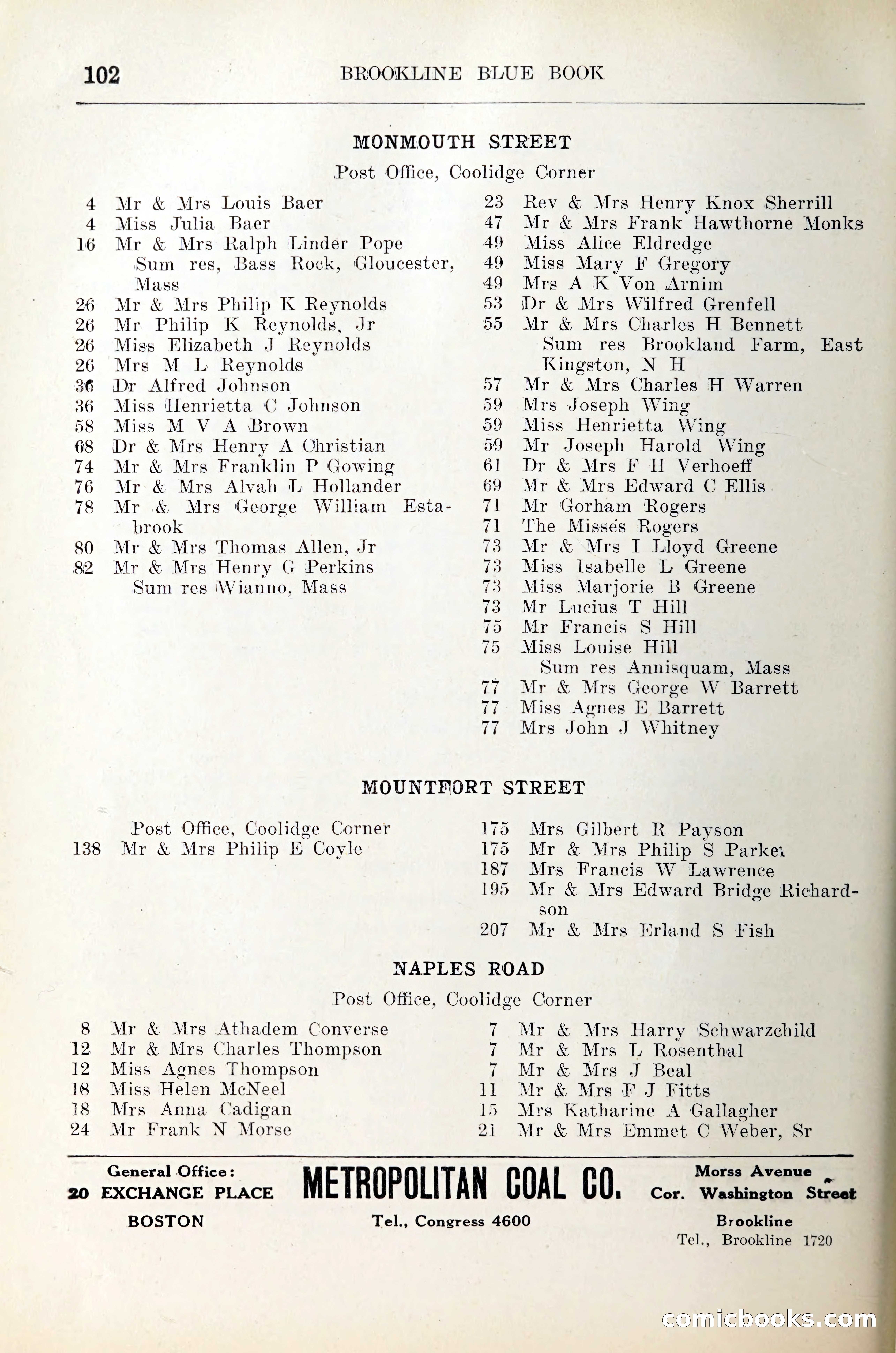 Blue Book of Brookline — page 119 of 305