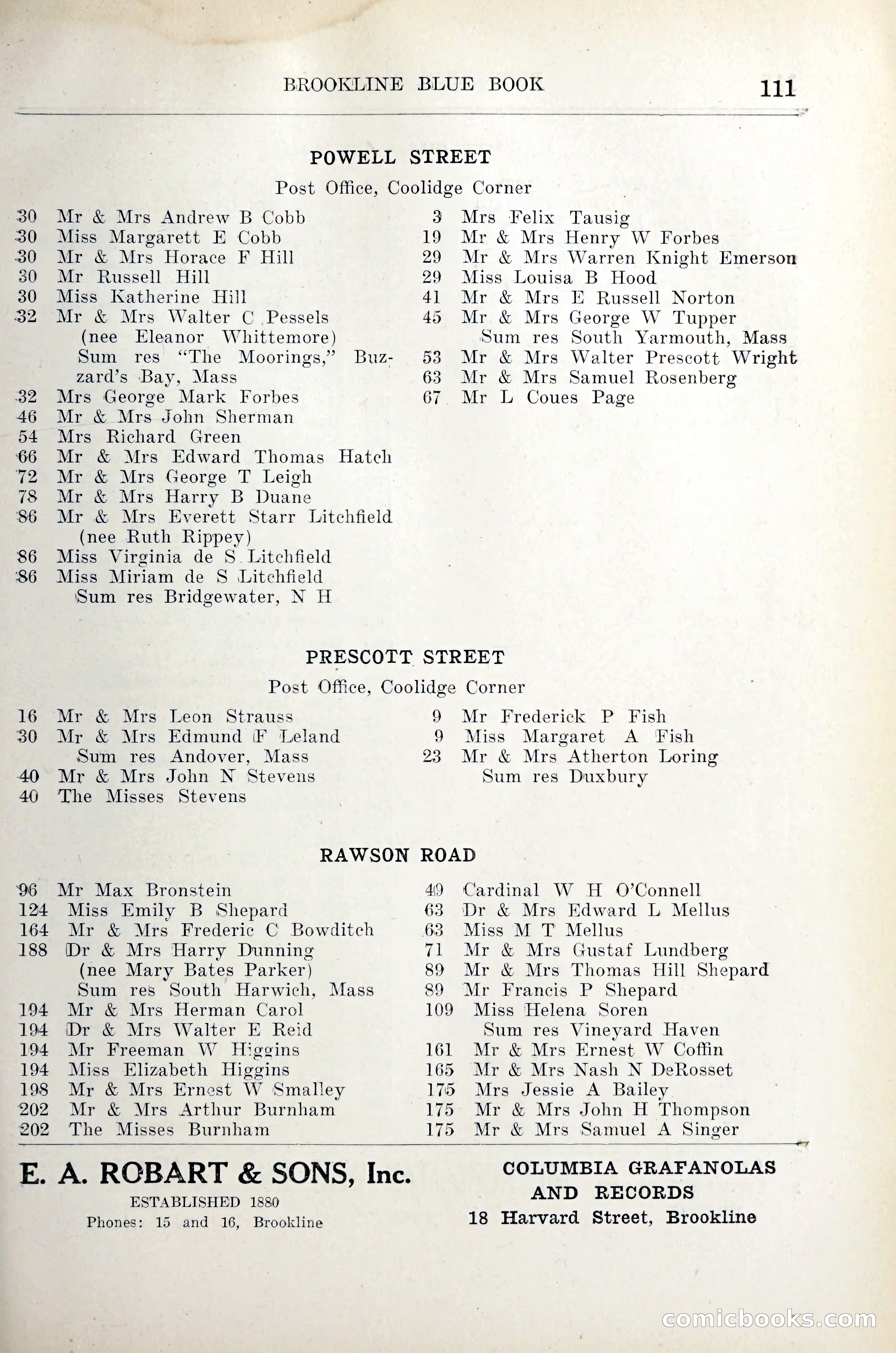 Blue Book of Brookline — page 128 of 305