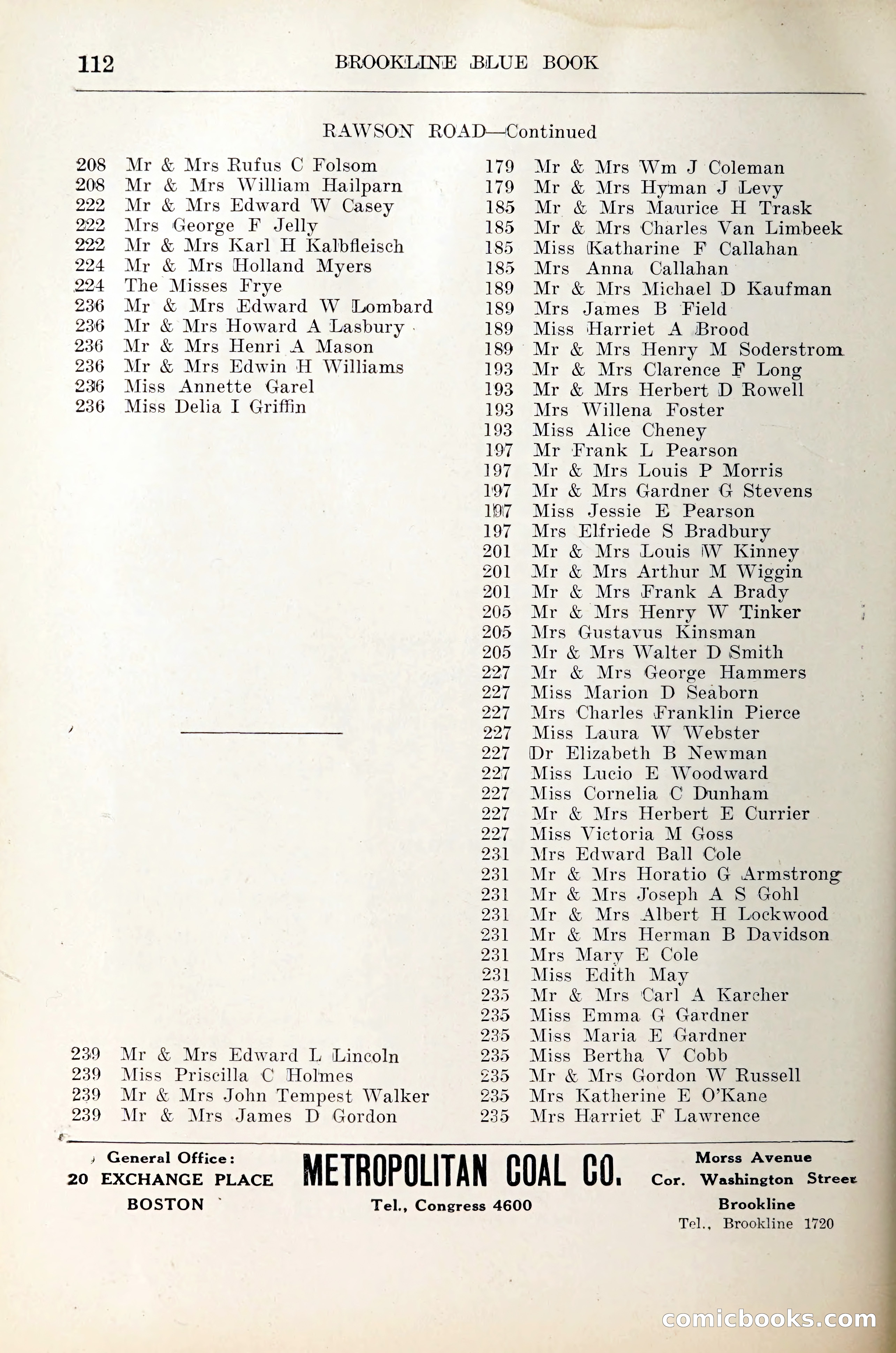 Blue Book of Brookline — page 129 of 305