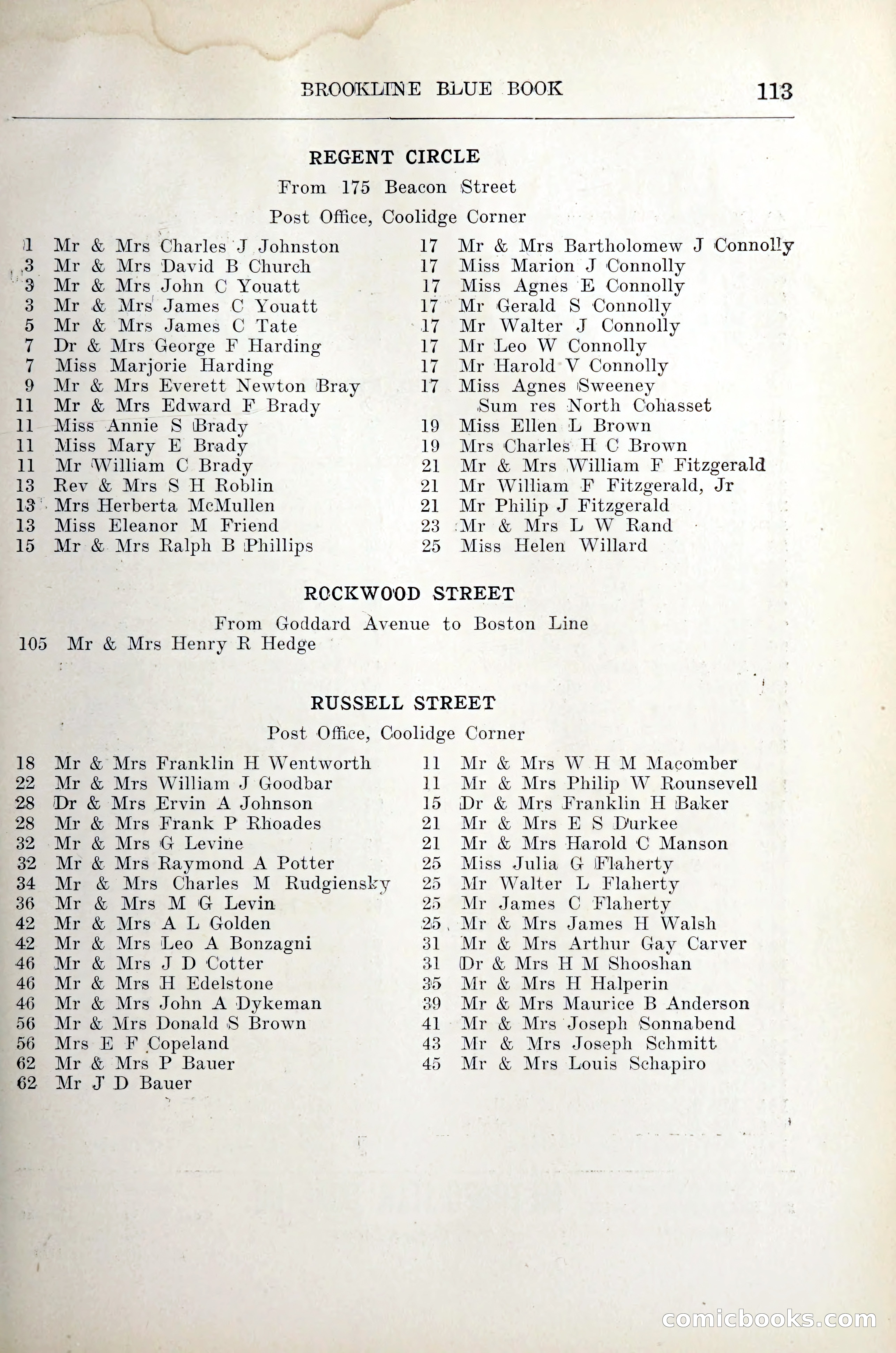 Blue Book of Brookline — page 132 of 305