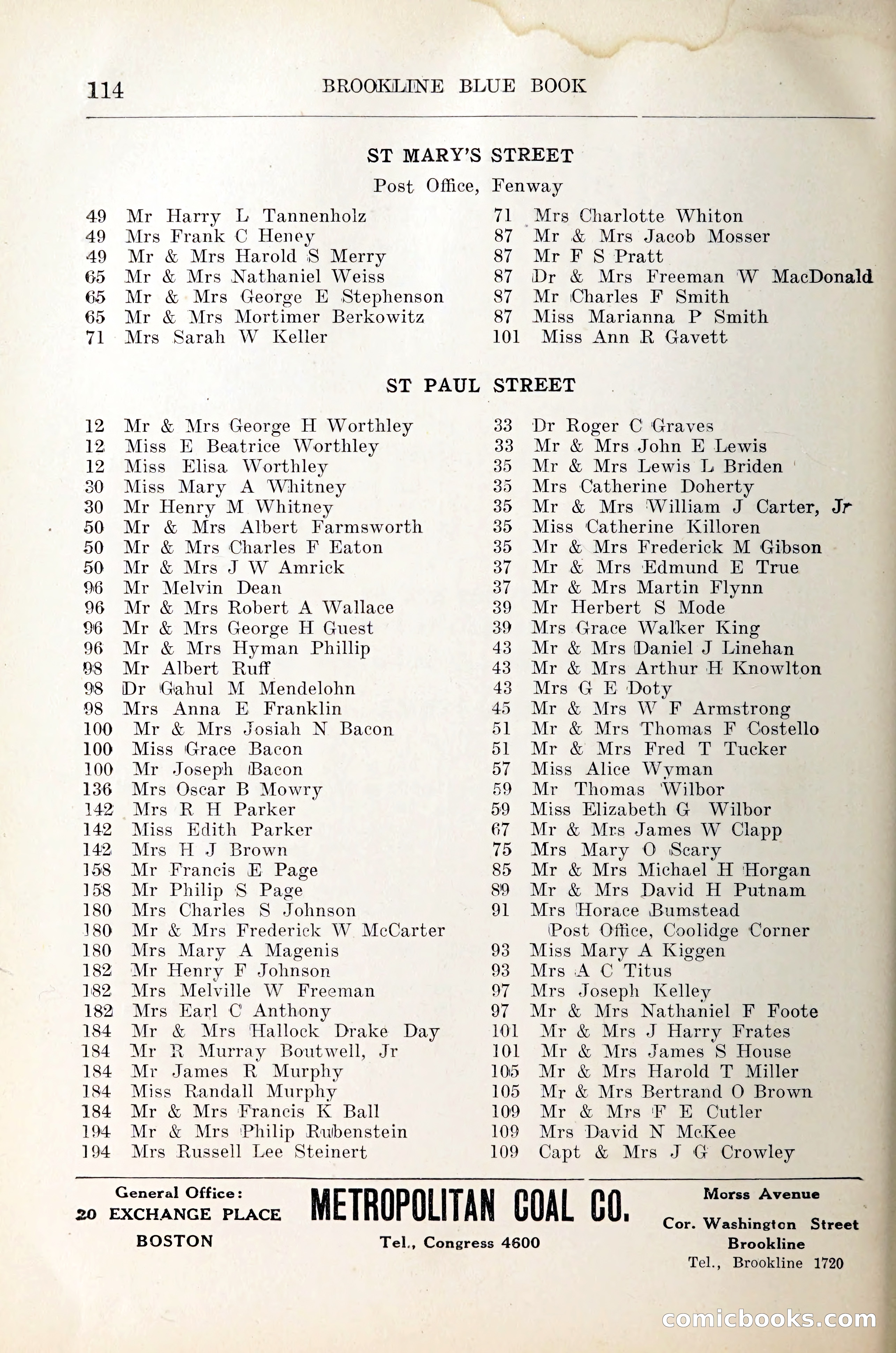 Blue Book of Brookline — page 133 of 305