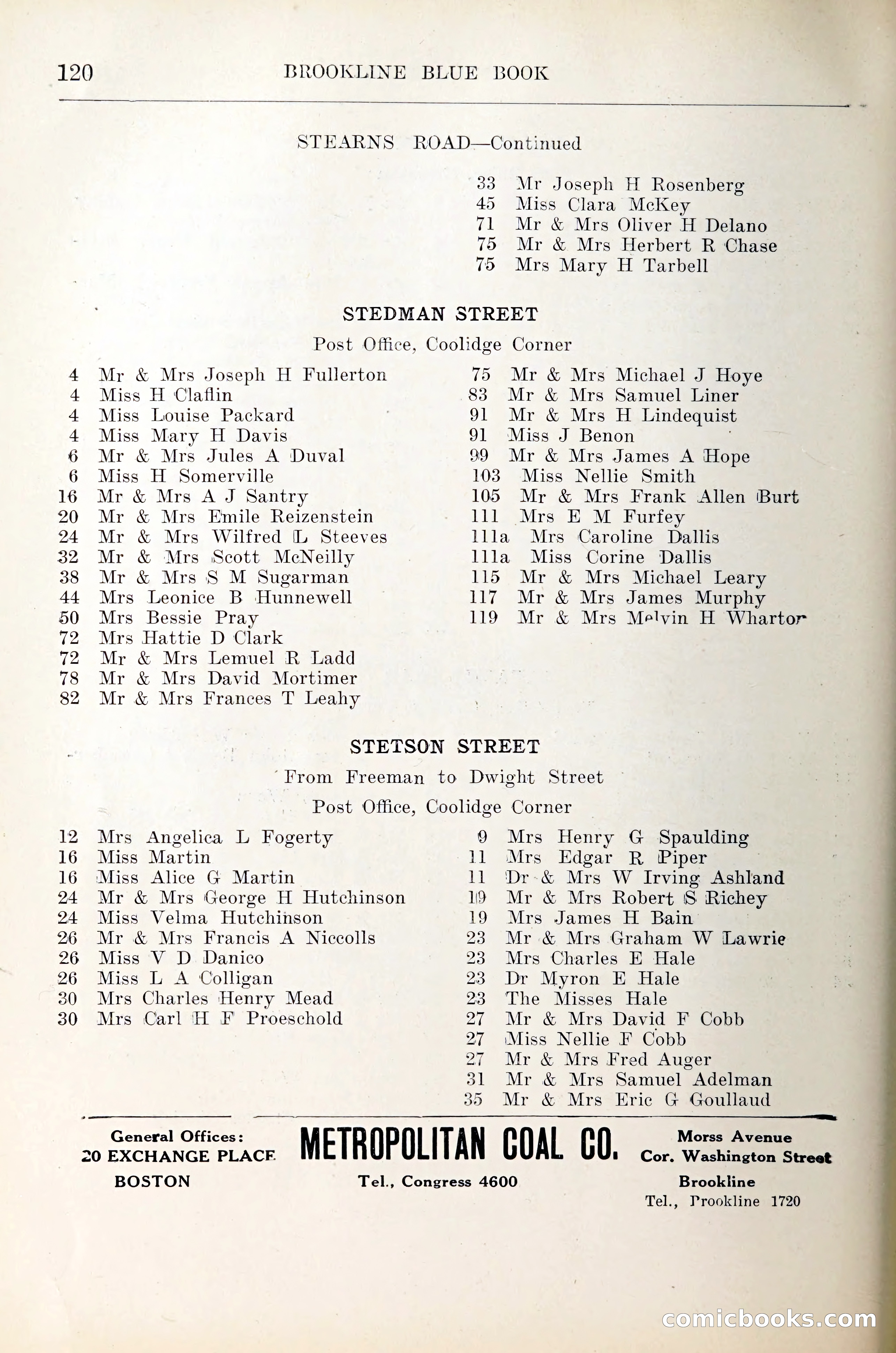 Blue Book of Brookline — page 141 of 305