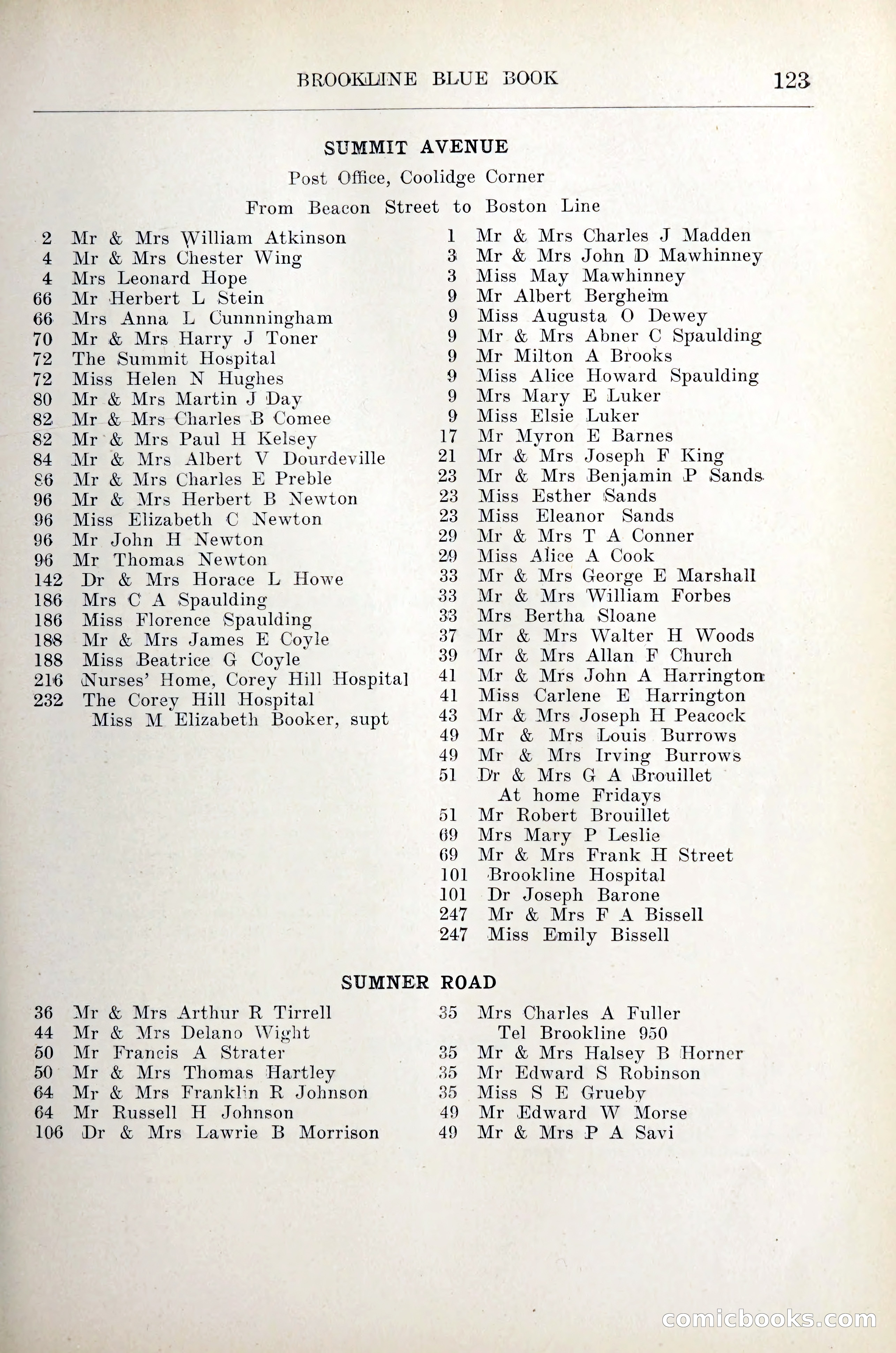Blue Book of Brookline — page 144 of 305