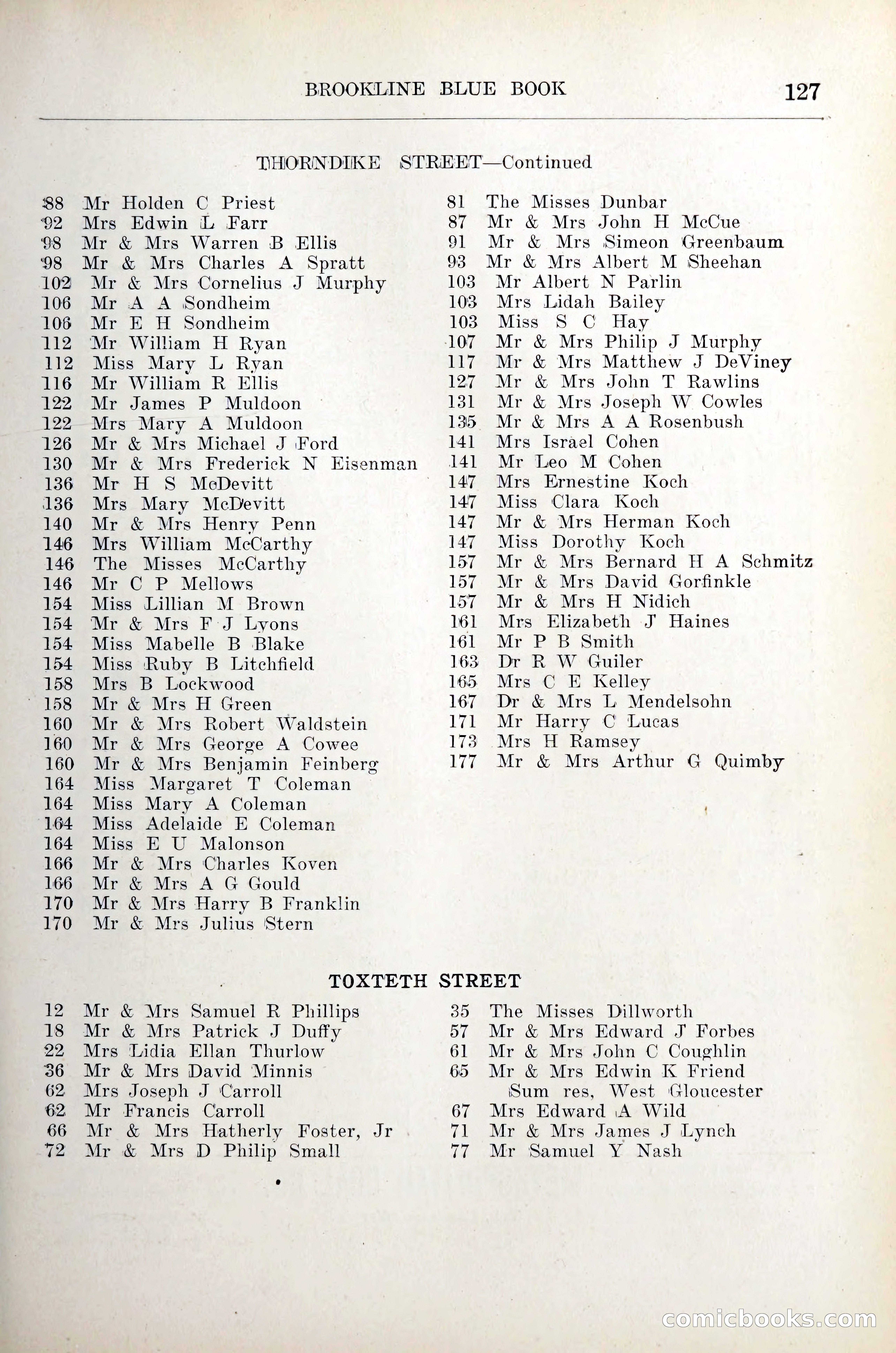Blue Book of Brookline — page 148 of 305