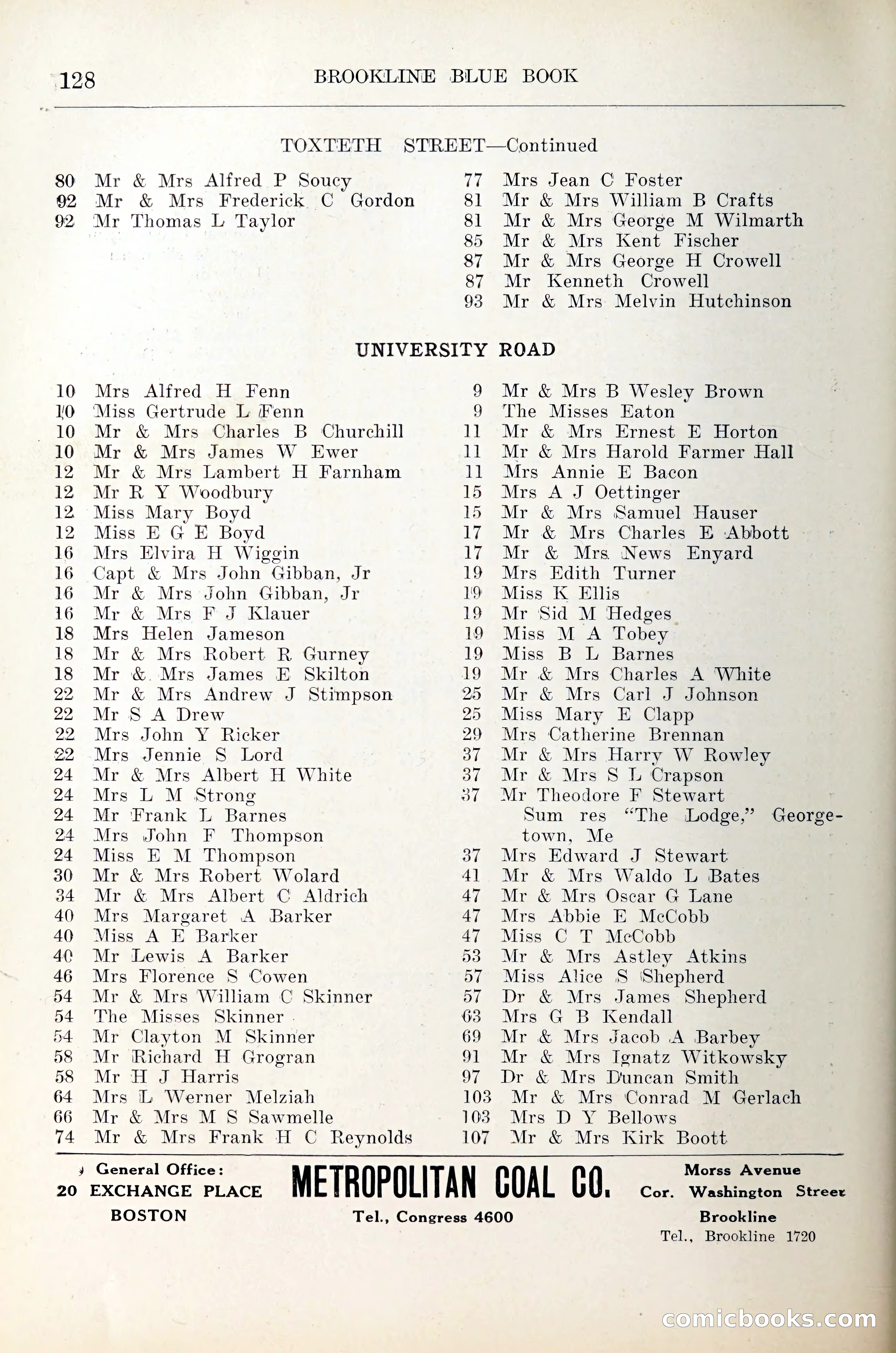 Blue Book of Brookline — page 149 of 305