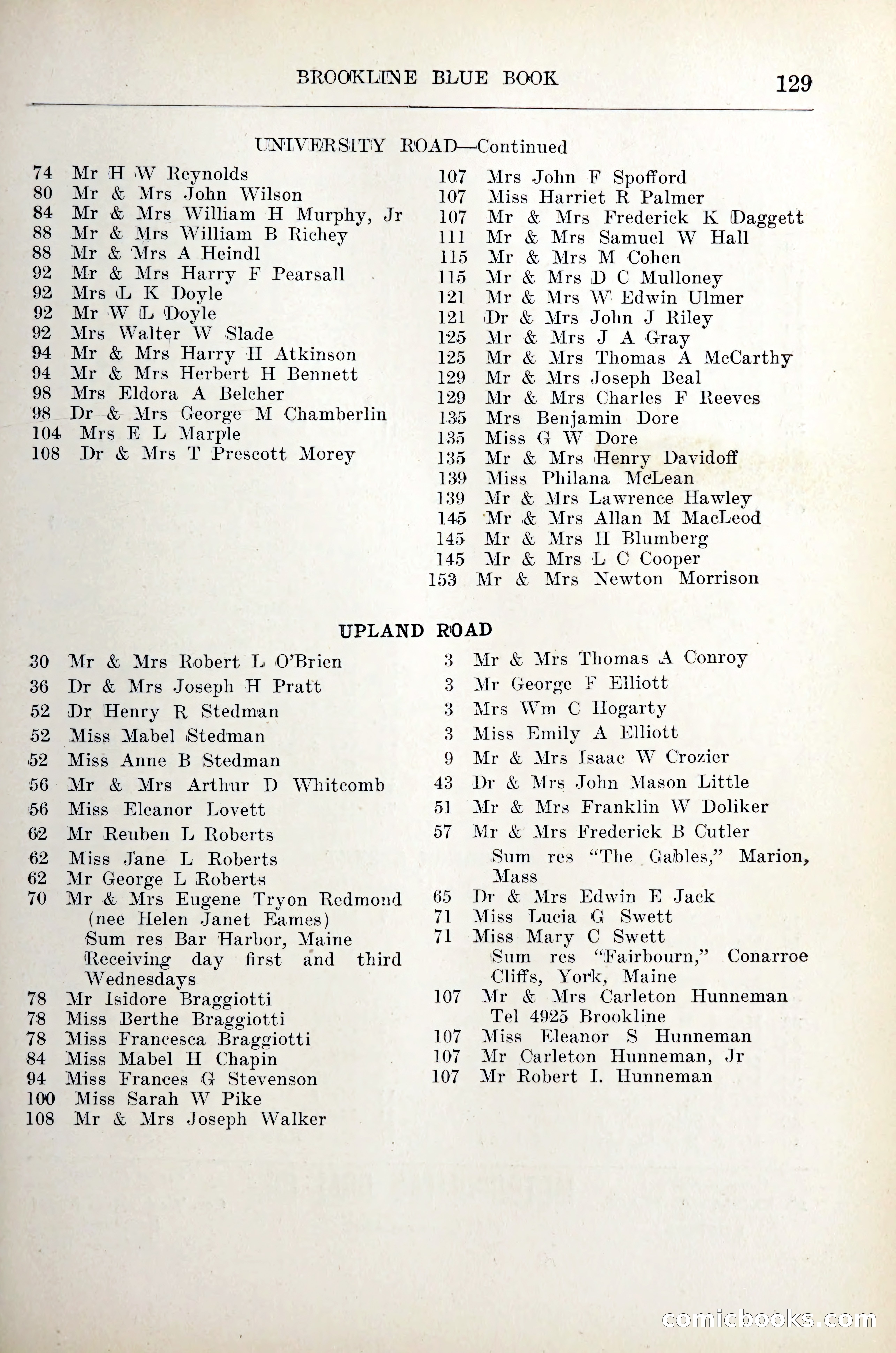 Blue Book of Brookline — page 150 of 305