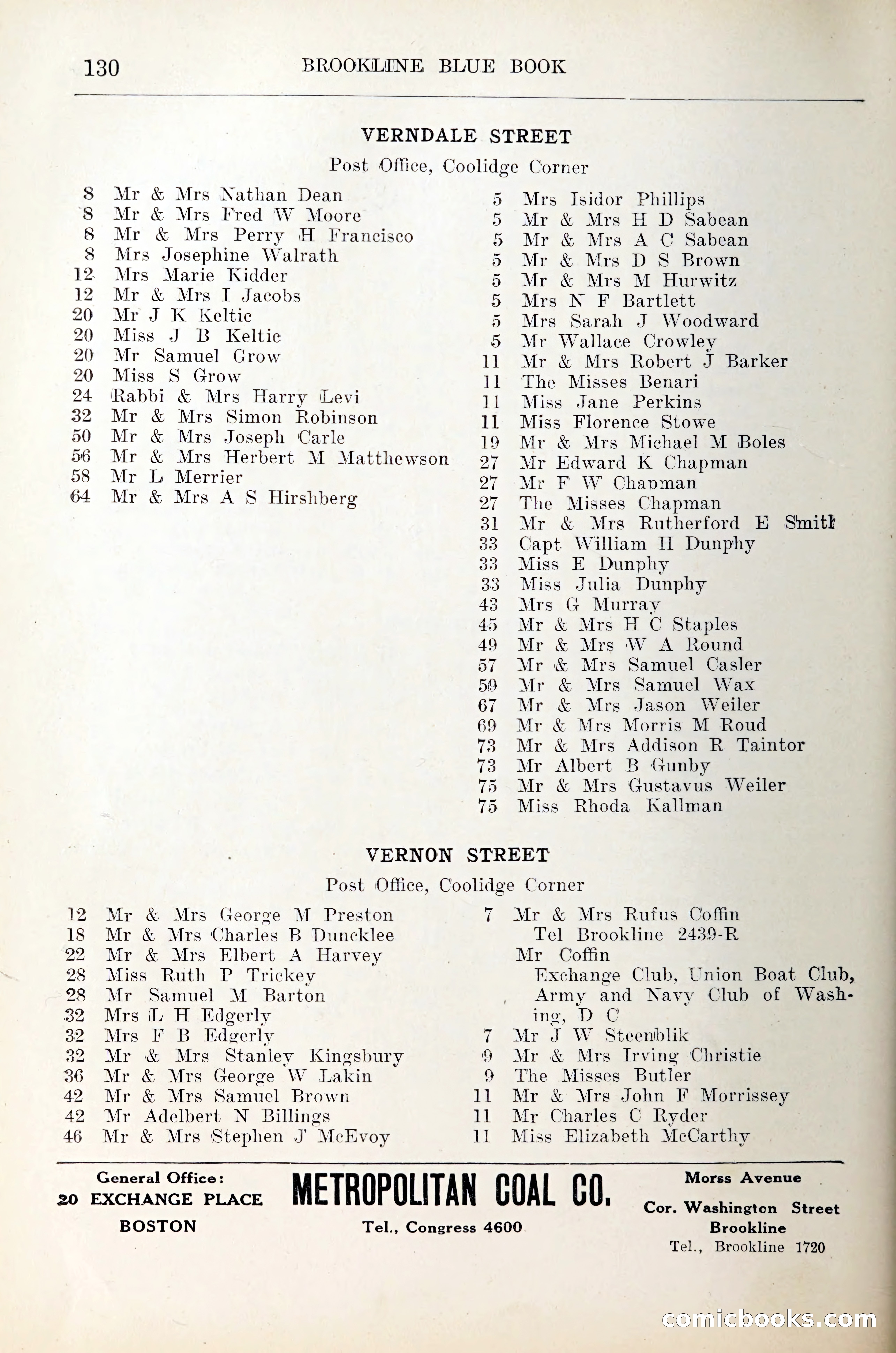 Blue Book of Brookline — page 151 of 305