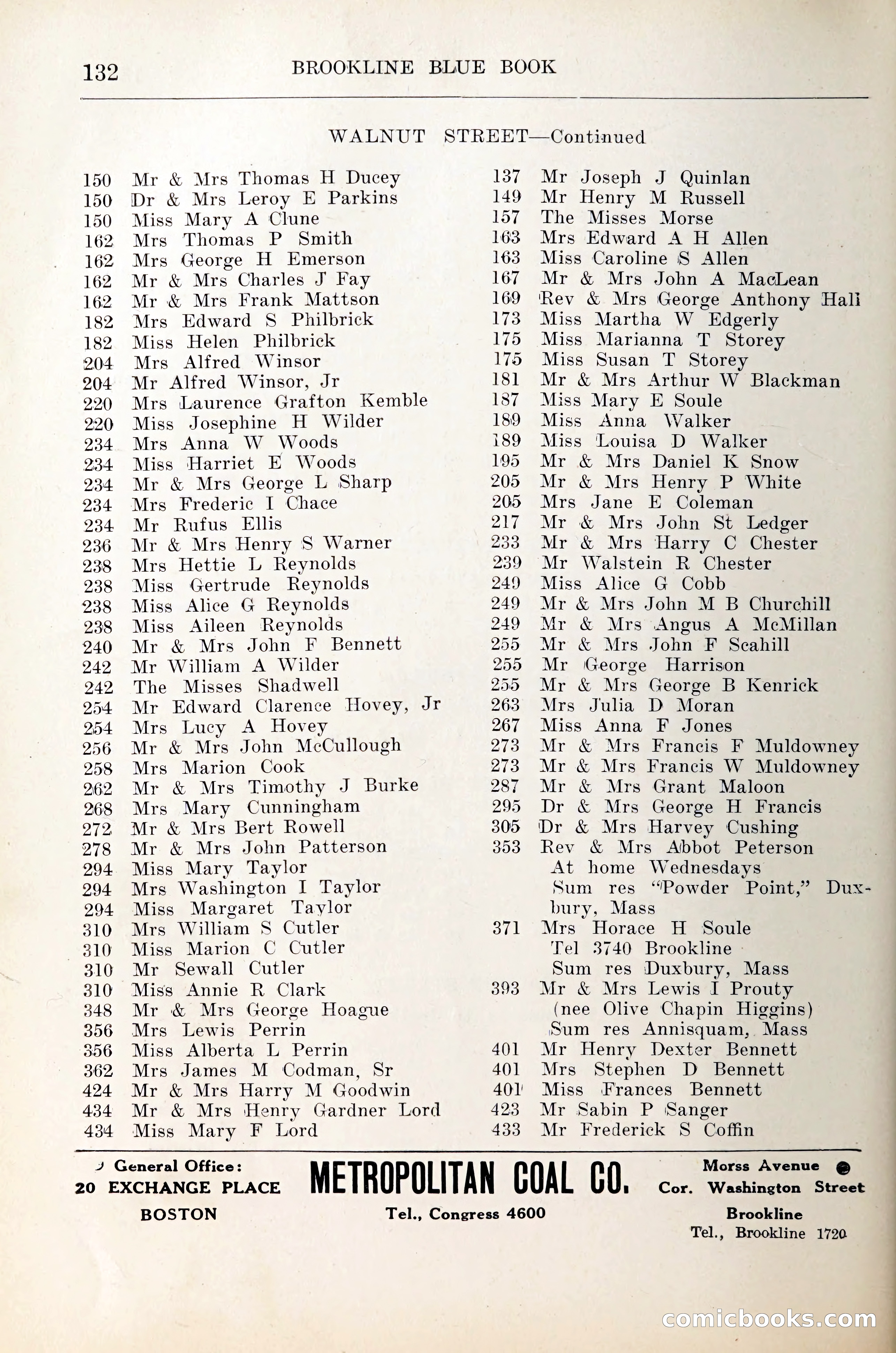 Blue Book of Brookline — page 153 of 305