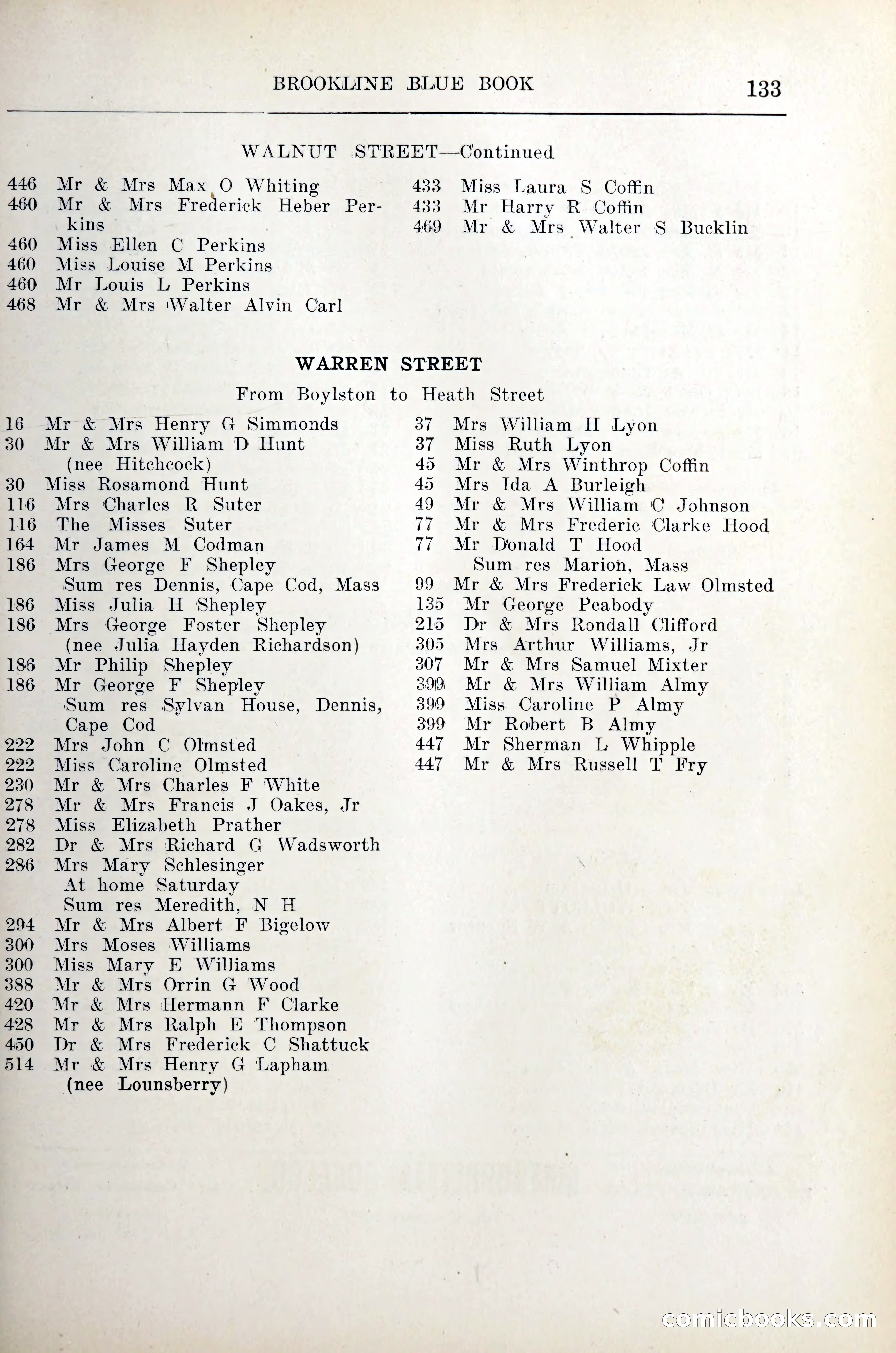 Blue Book of Brookline — page 154 of 305