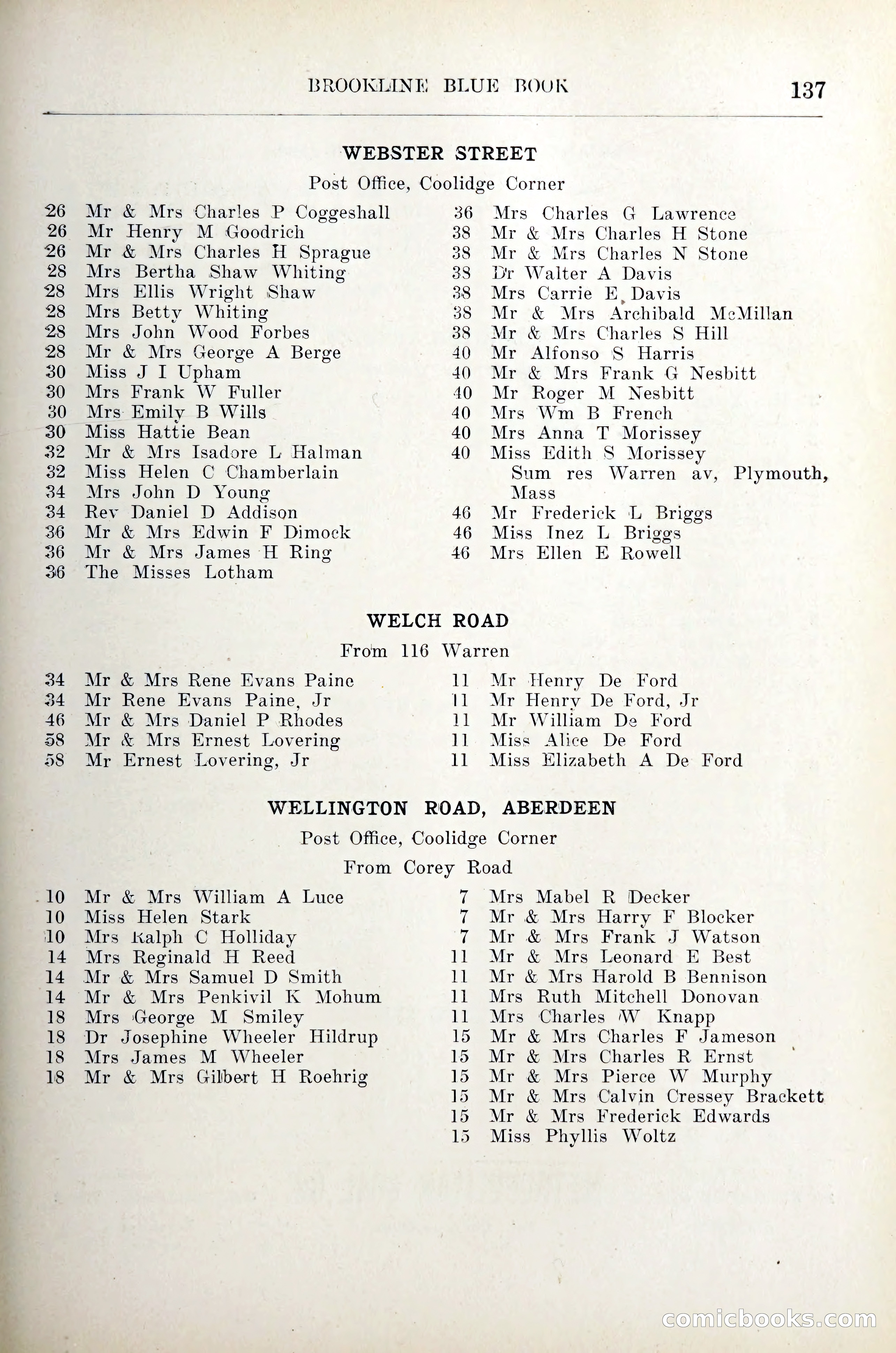 Blue Book of Brookline — page 158 of 305