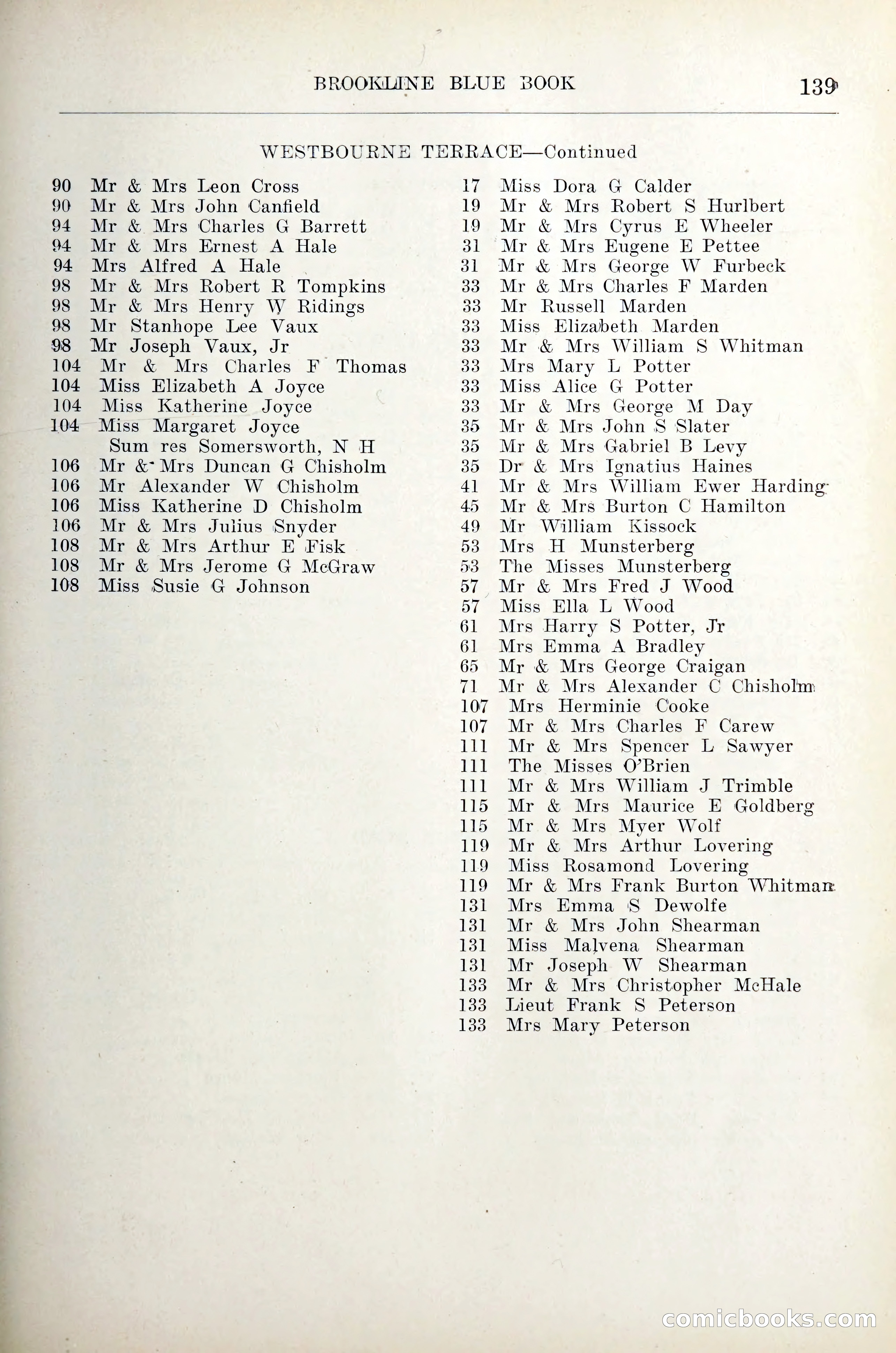 Blue Book of Brookline — page 160 of 305