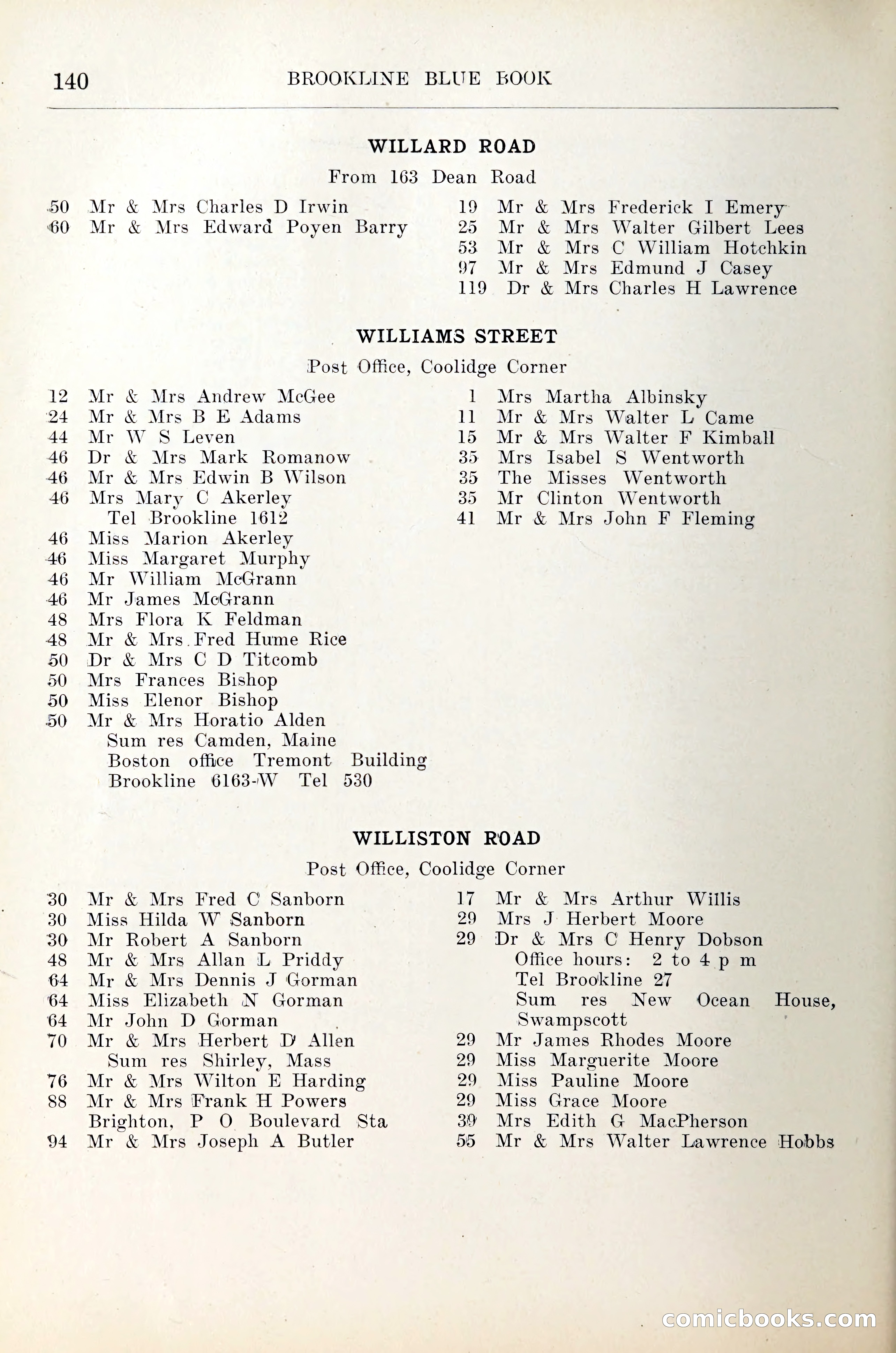 Blue Book of Brookline — page 161 of 305