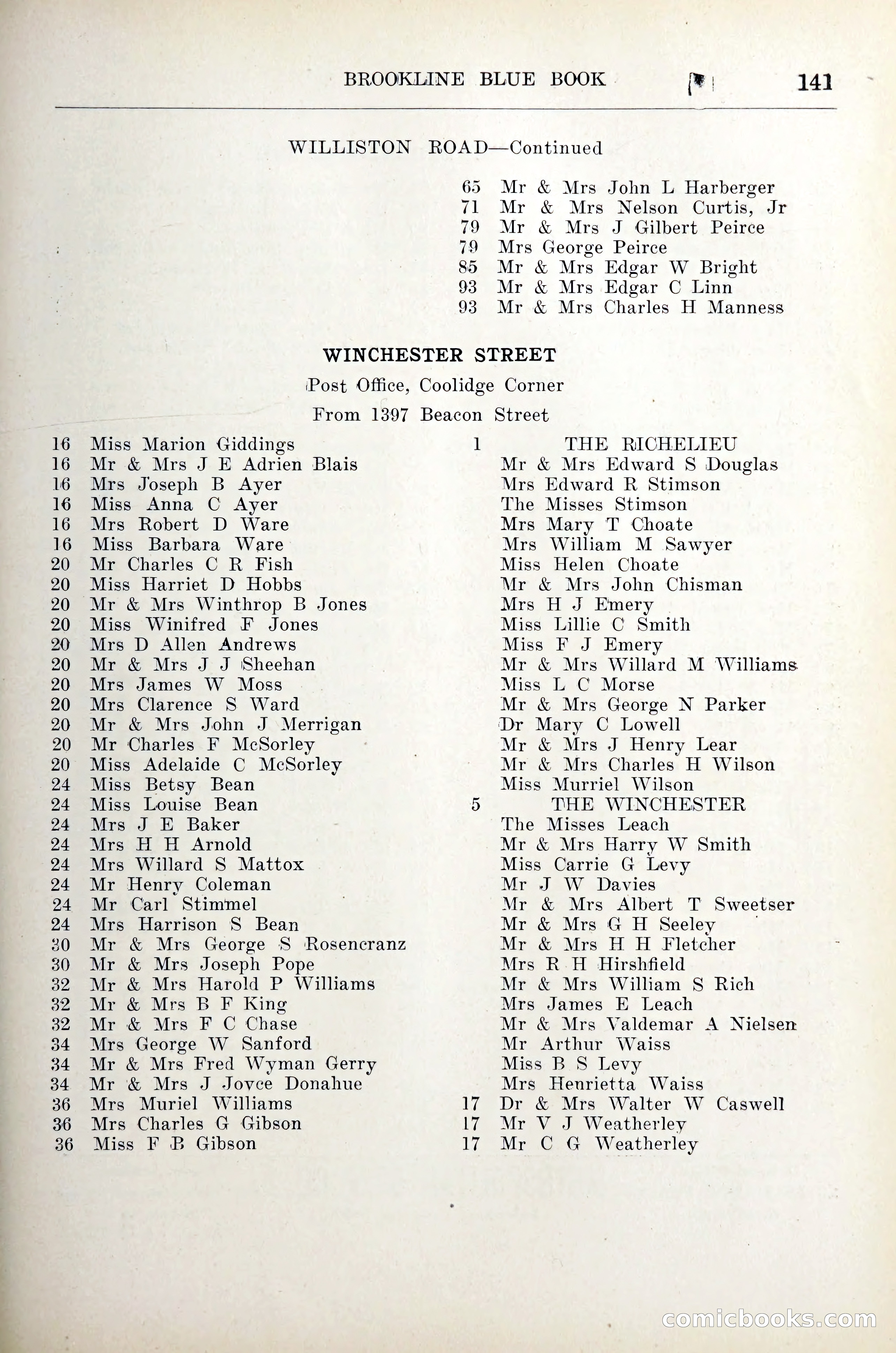 Blue Book of Brookline — page 162 of 305
