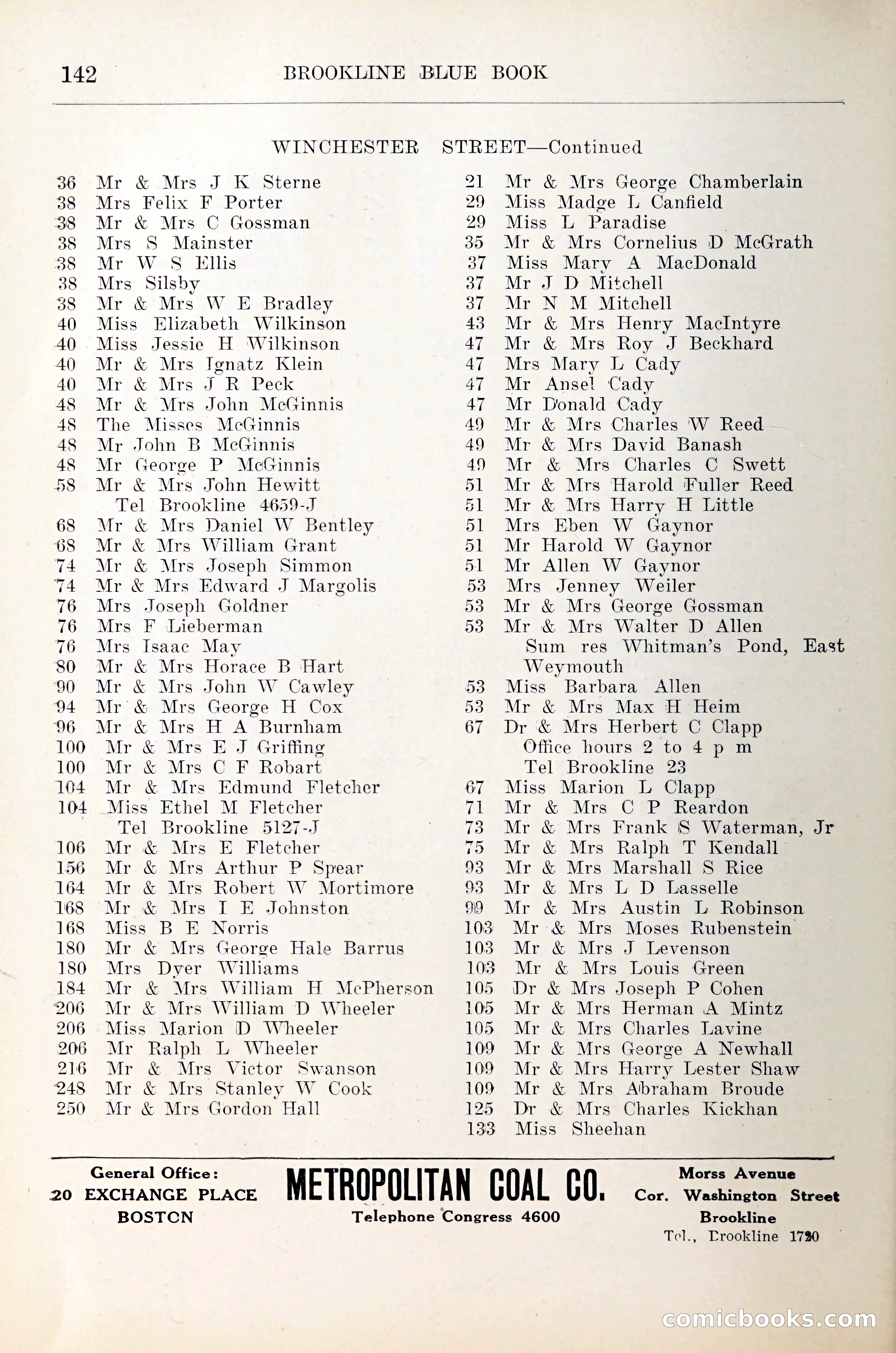 Blue Book of Brookline — page 163 of 305