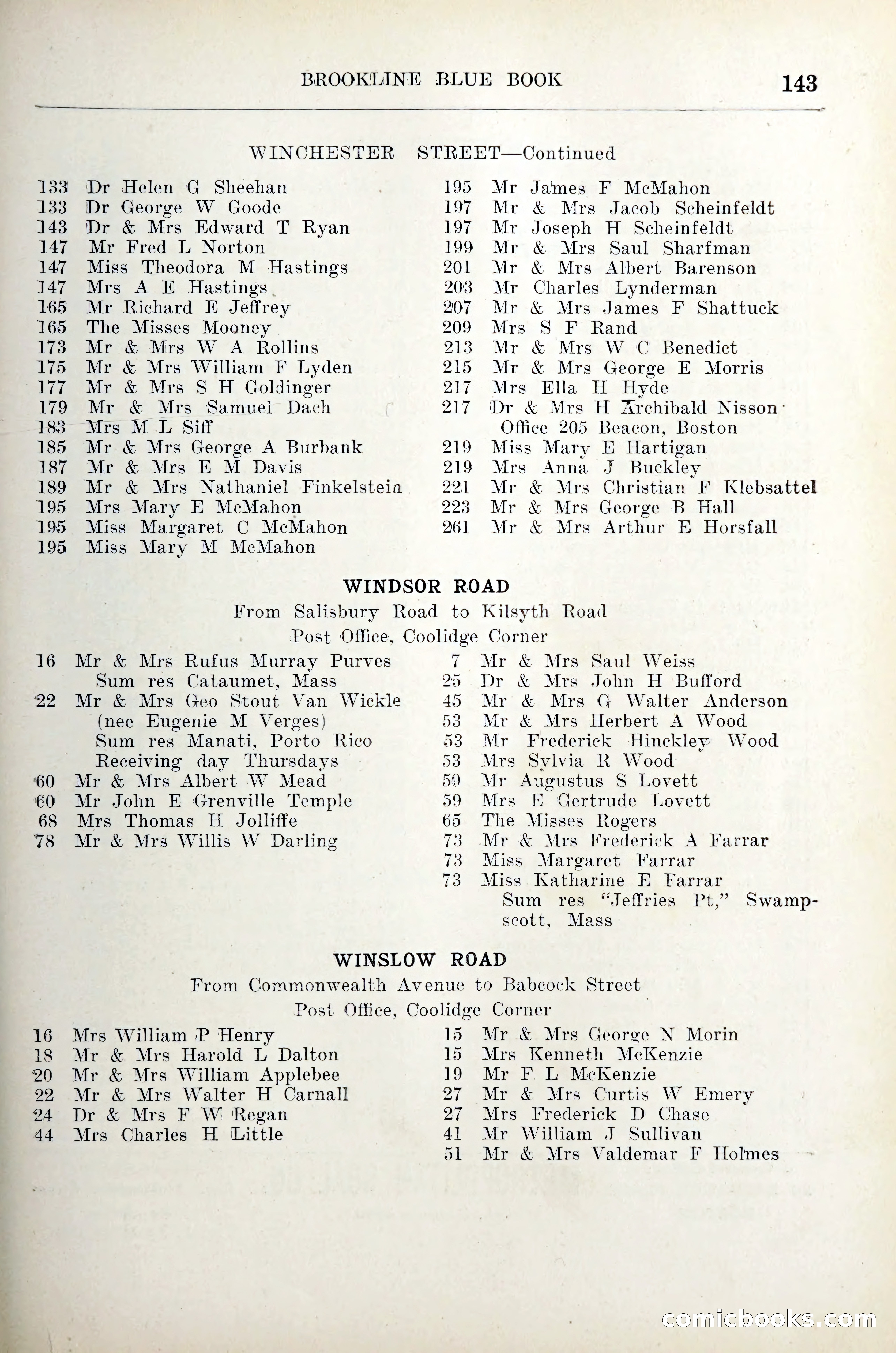 Blue Book of Brookline — page 164 of 305
