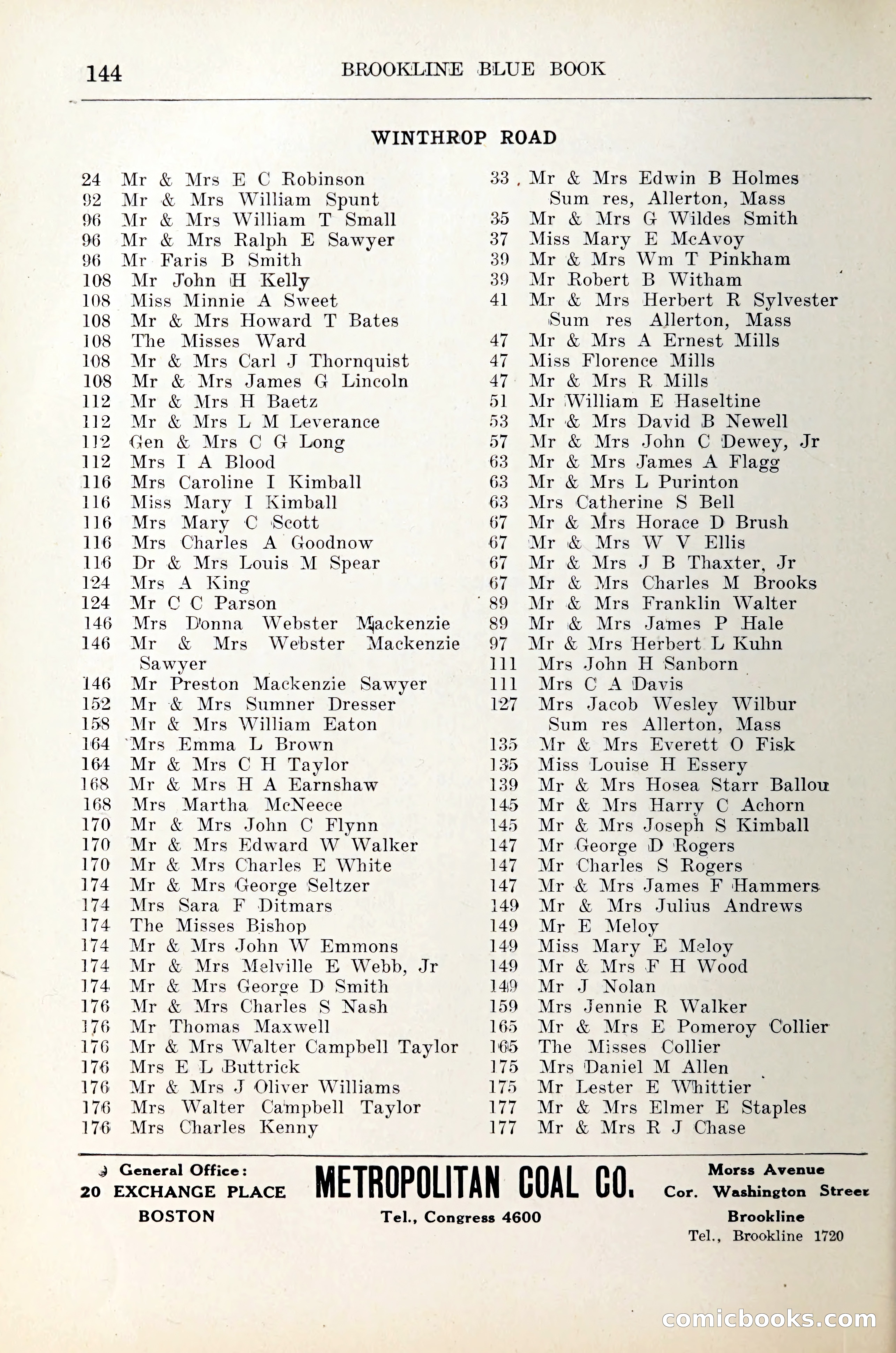 Blue Book of Brookline — page 165 of 305