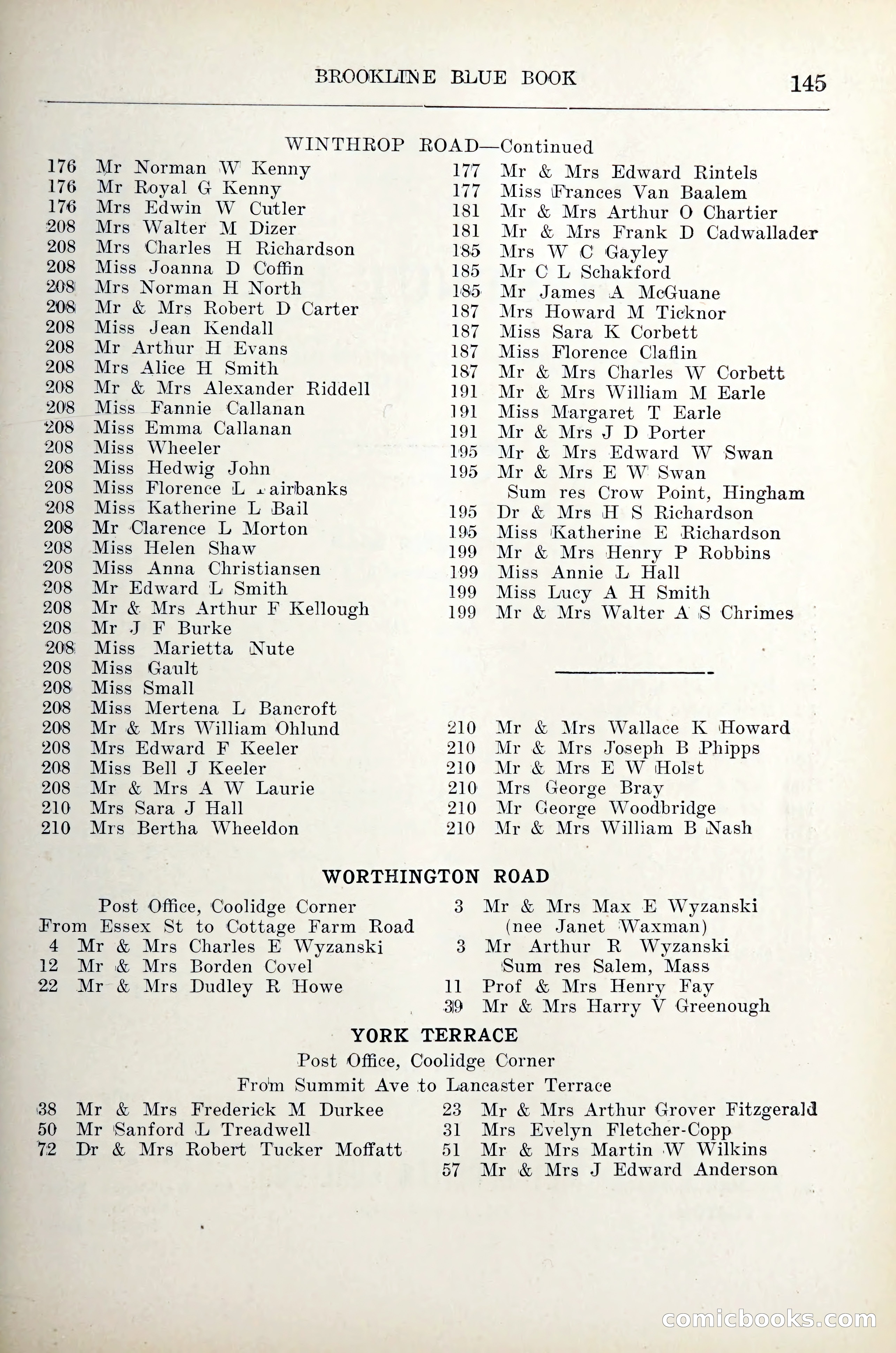 Blue Book of Brookline — page 166 of 305